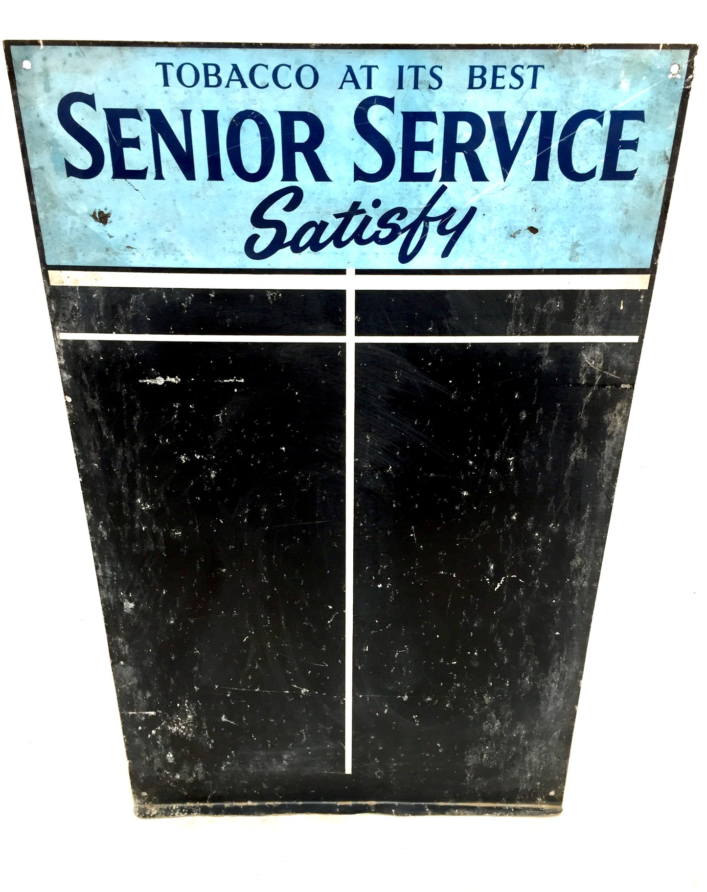 Antique Advertising Senior Service Tobacco Dart Board Scorer / Wall Mounted Sign