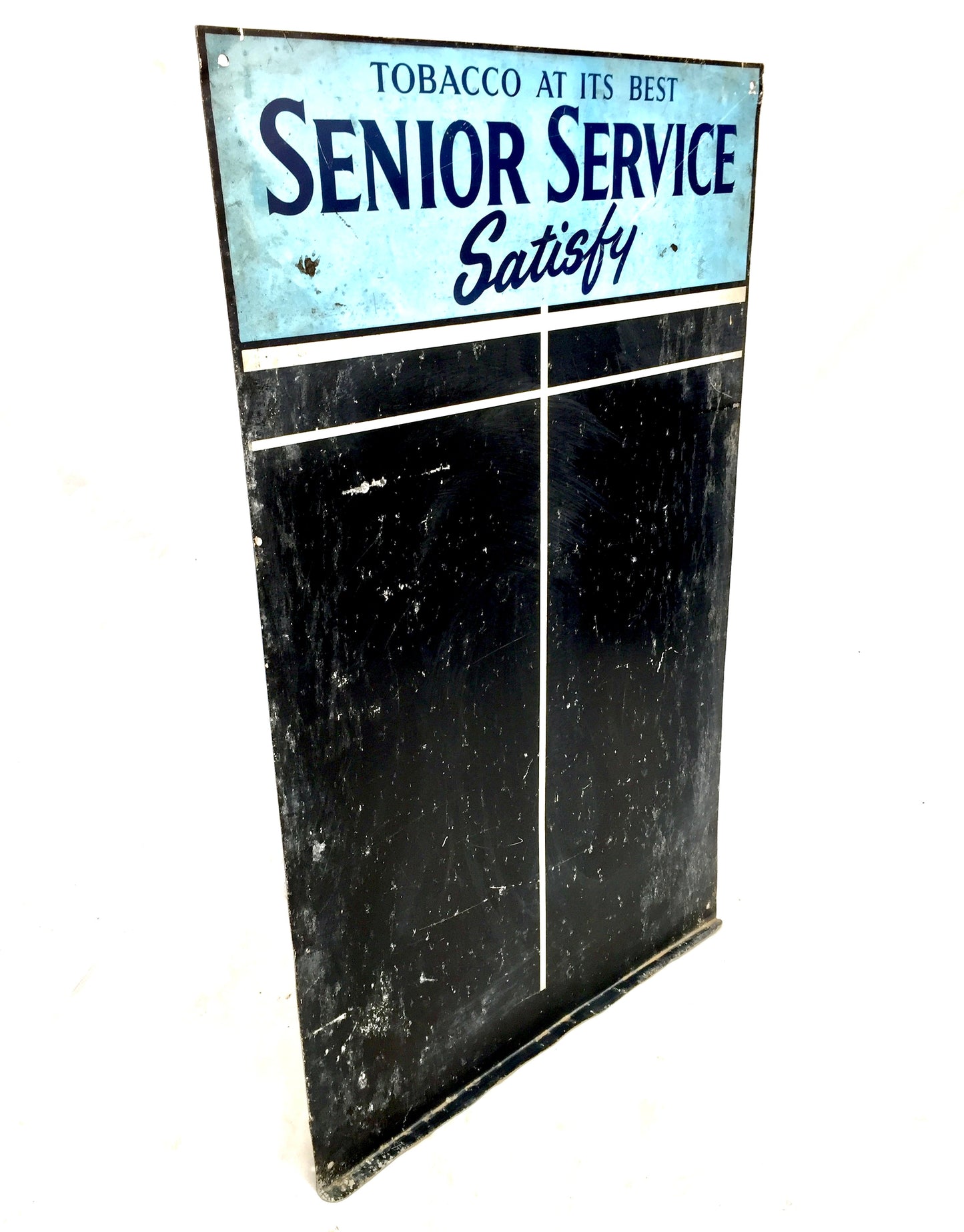 Antique Advertising Senior Service Tobacco Dart Board Scorer / Wall Mounted Sign