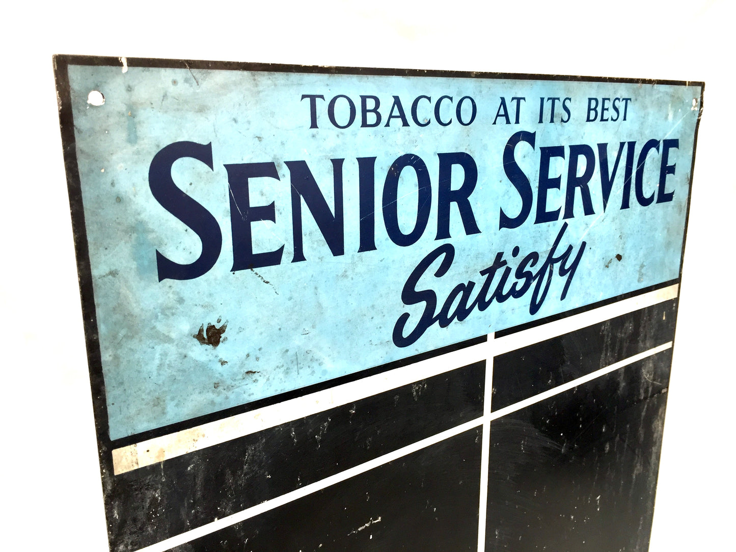 Antique Advertising Senior Service Tobacco Dart Board Scorer / Wall Mounted Sign