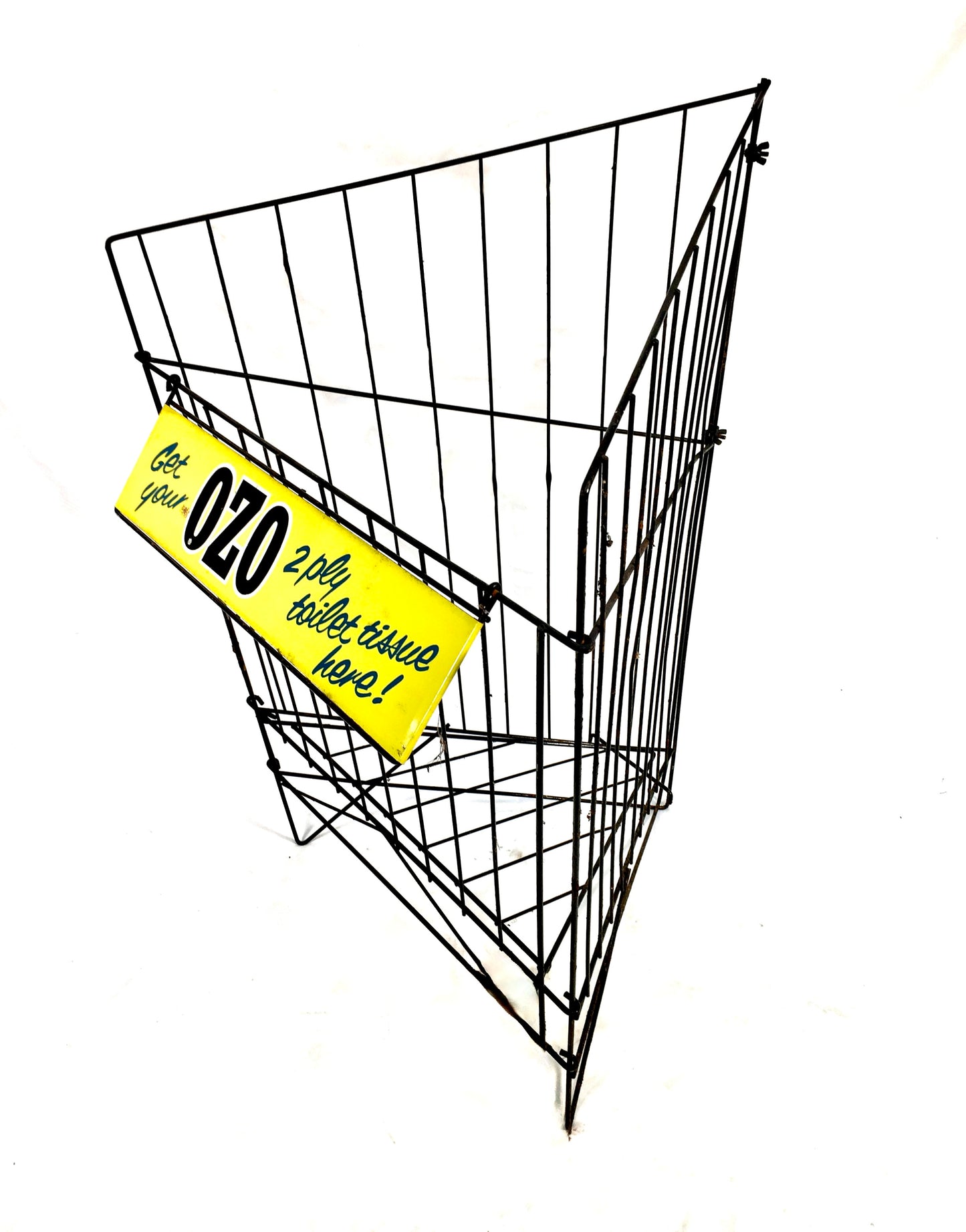 Antique Advertising Floor Standing Shop Display Stand Ozo Tissue Metal Sign&nbsp;