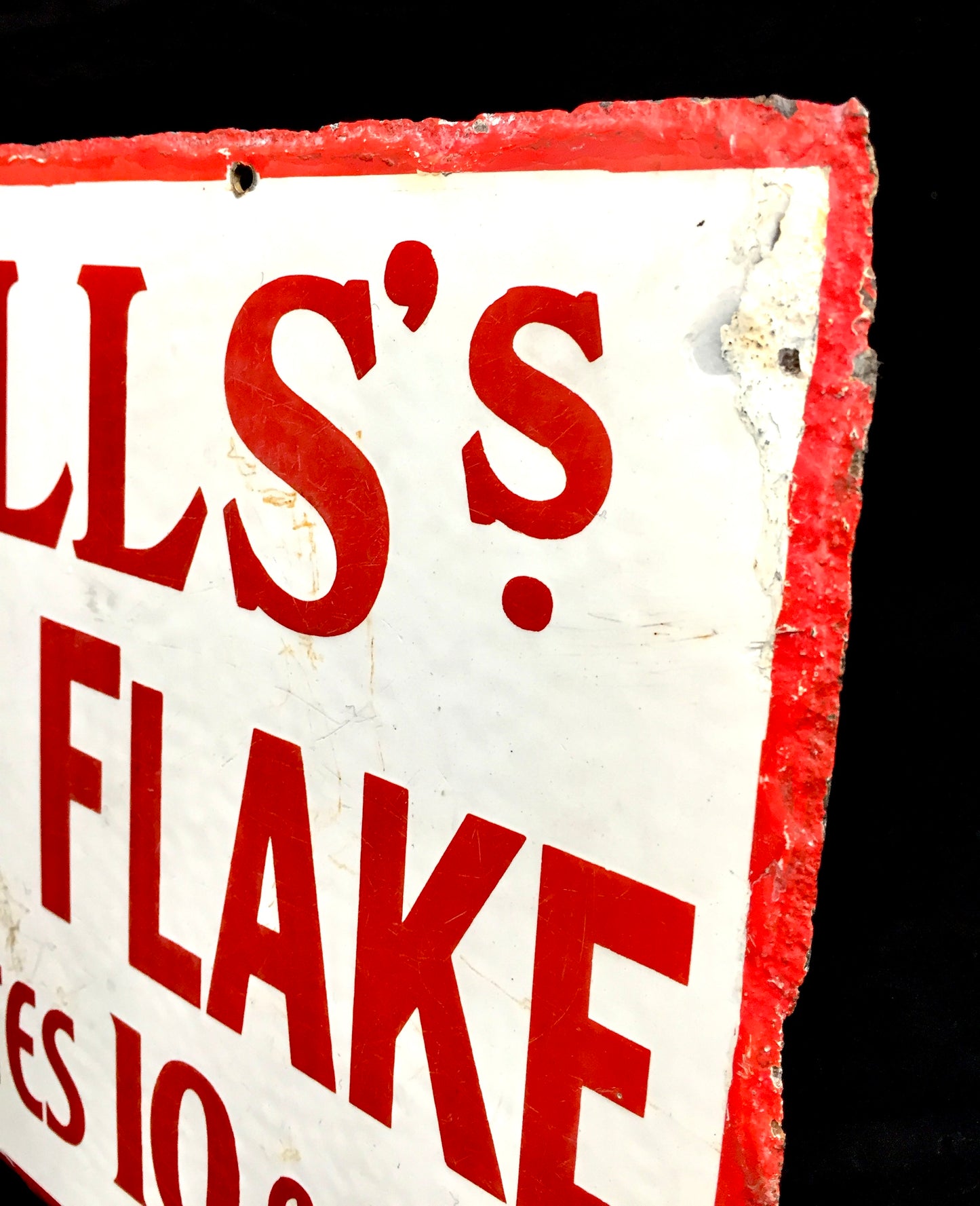 Antique Wall Mounted Double Sided Enamel Sign Wills Gold Flake Cigarettes