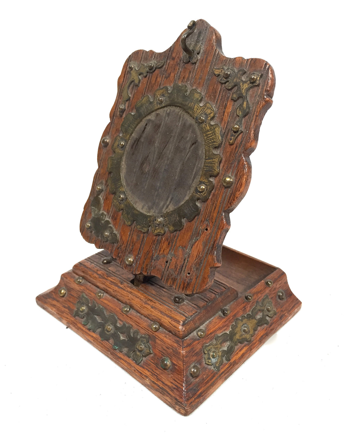 Antique Wooden Tabletop Fob Watch Holder / Pocket Watch Display Stand c.1900