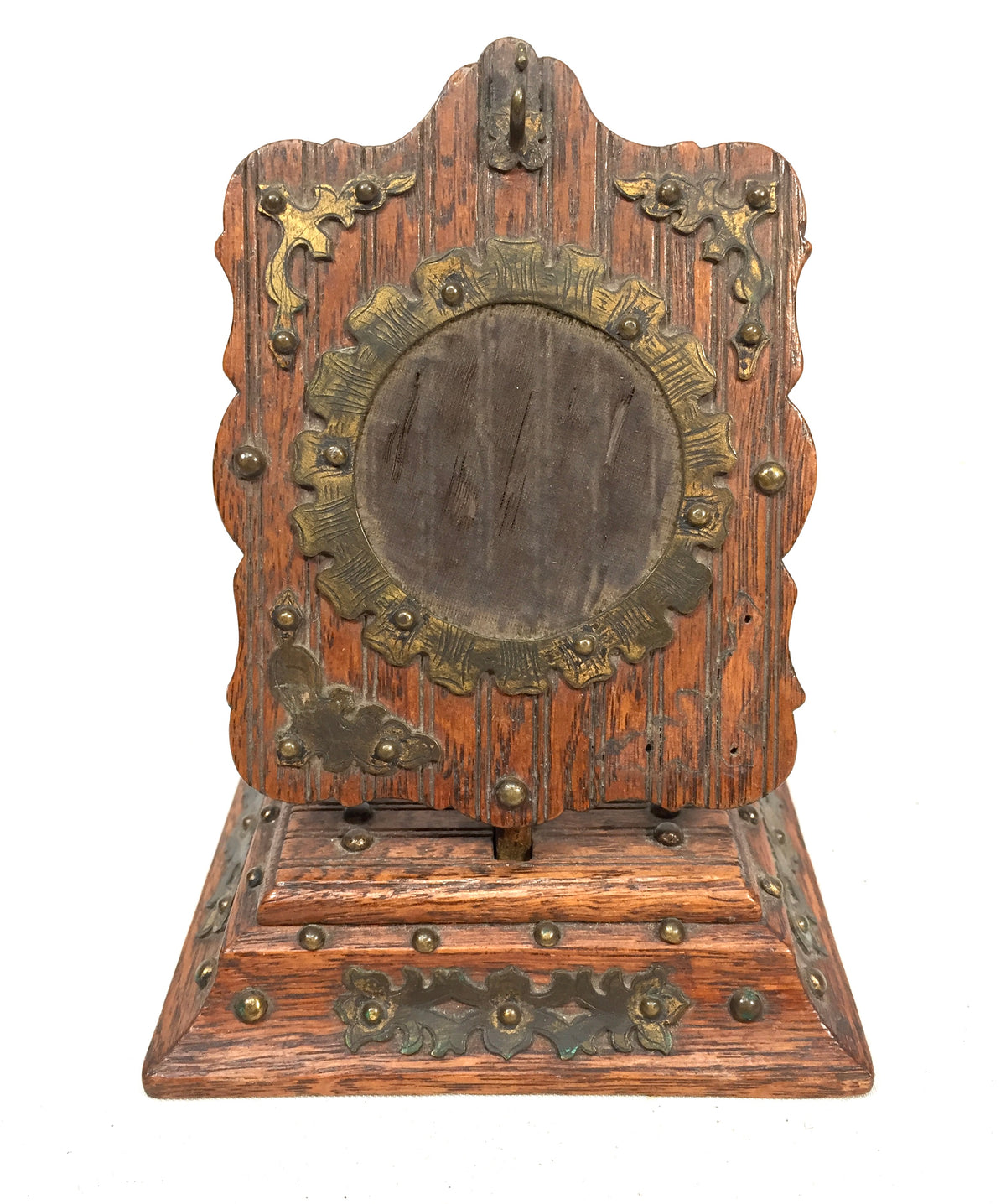 Antique Wooden Tabletop Fob Watch Holder / Pocket Watch Display Stand c.1900