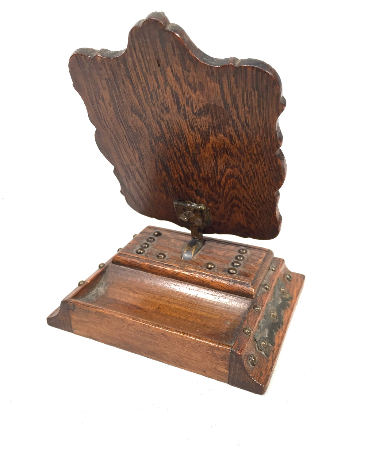 Antique Wooden Tabletop Fob Watch Holder / Pocket Watch Display Stand c.1900
