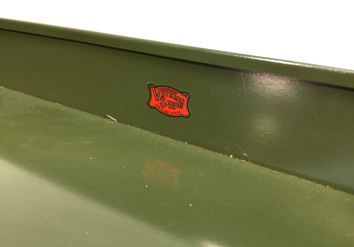 Vintage 1950s "Veteran Series" Desk Green Metal PaperFiling Tray Storage System