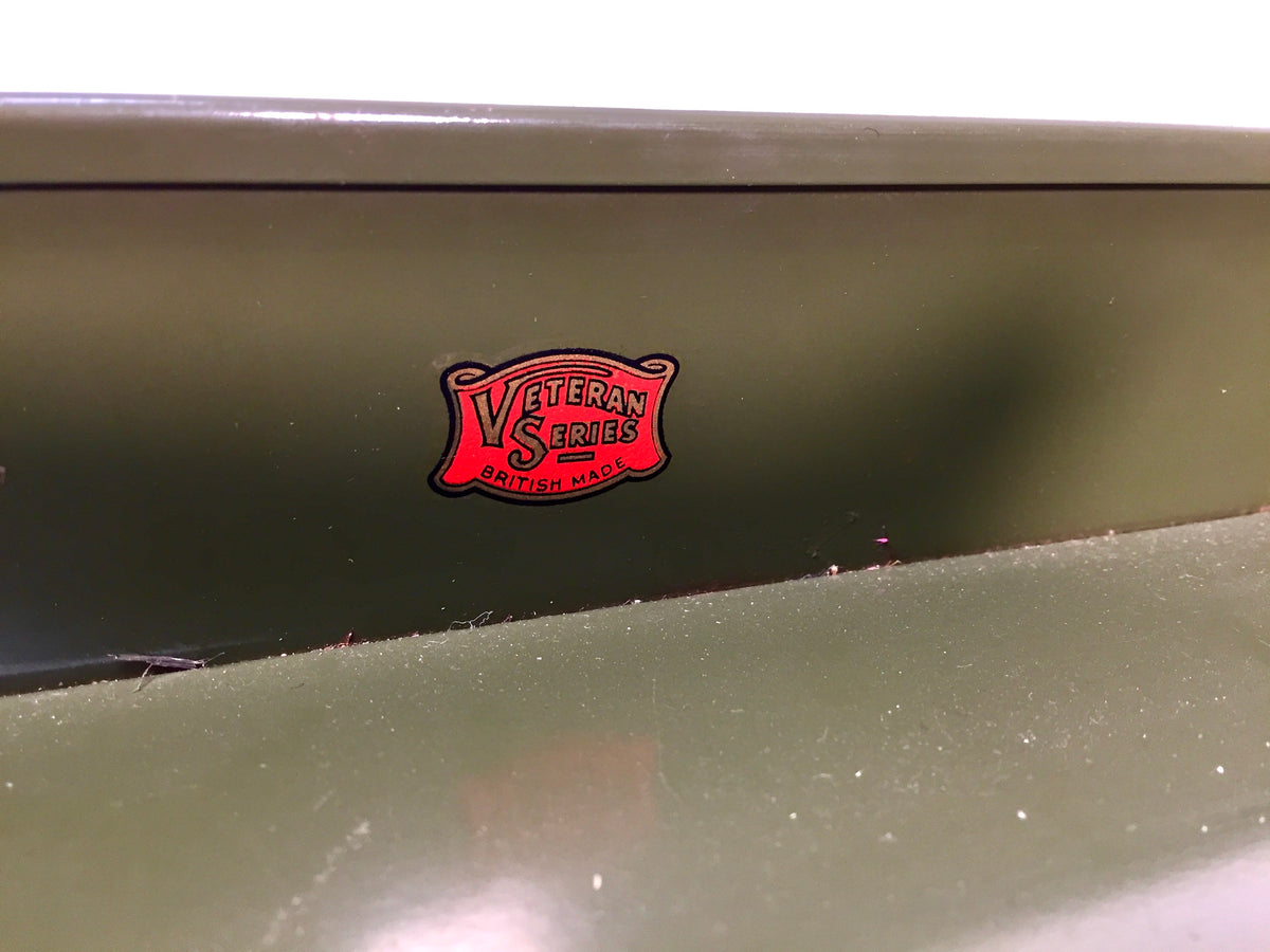 Vintage 1950s "Veteran Series" Desk Green Metal PaperFiling Tray Storage System