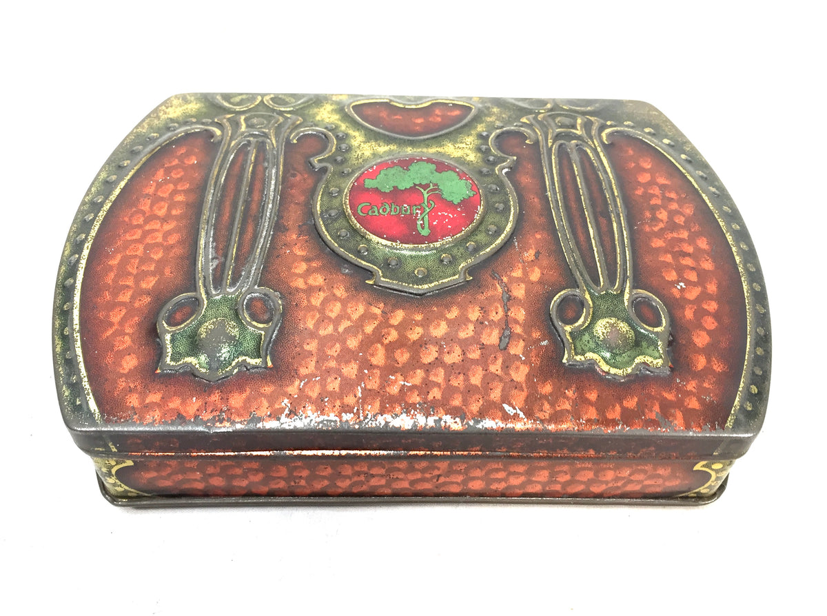 Antique Advertising - Art Nouveau Cadbury Confectionery Tin Chocolate Box c.1905