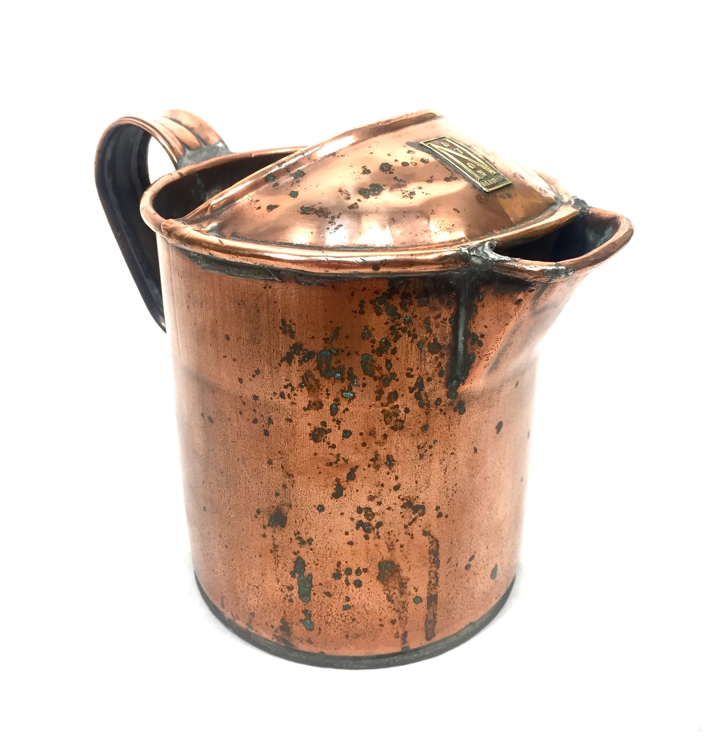 Antique 20th Century S Noton & Sons Copper Pitcher / Handled Water Jug / c.1900