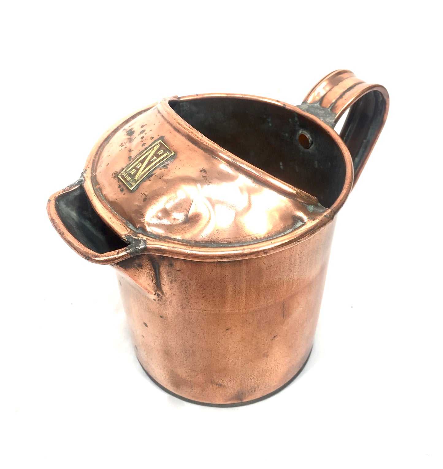 Antique 20th Century S Noton & Sons Copper Pitcher / Handled Water Jug / c.1900