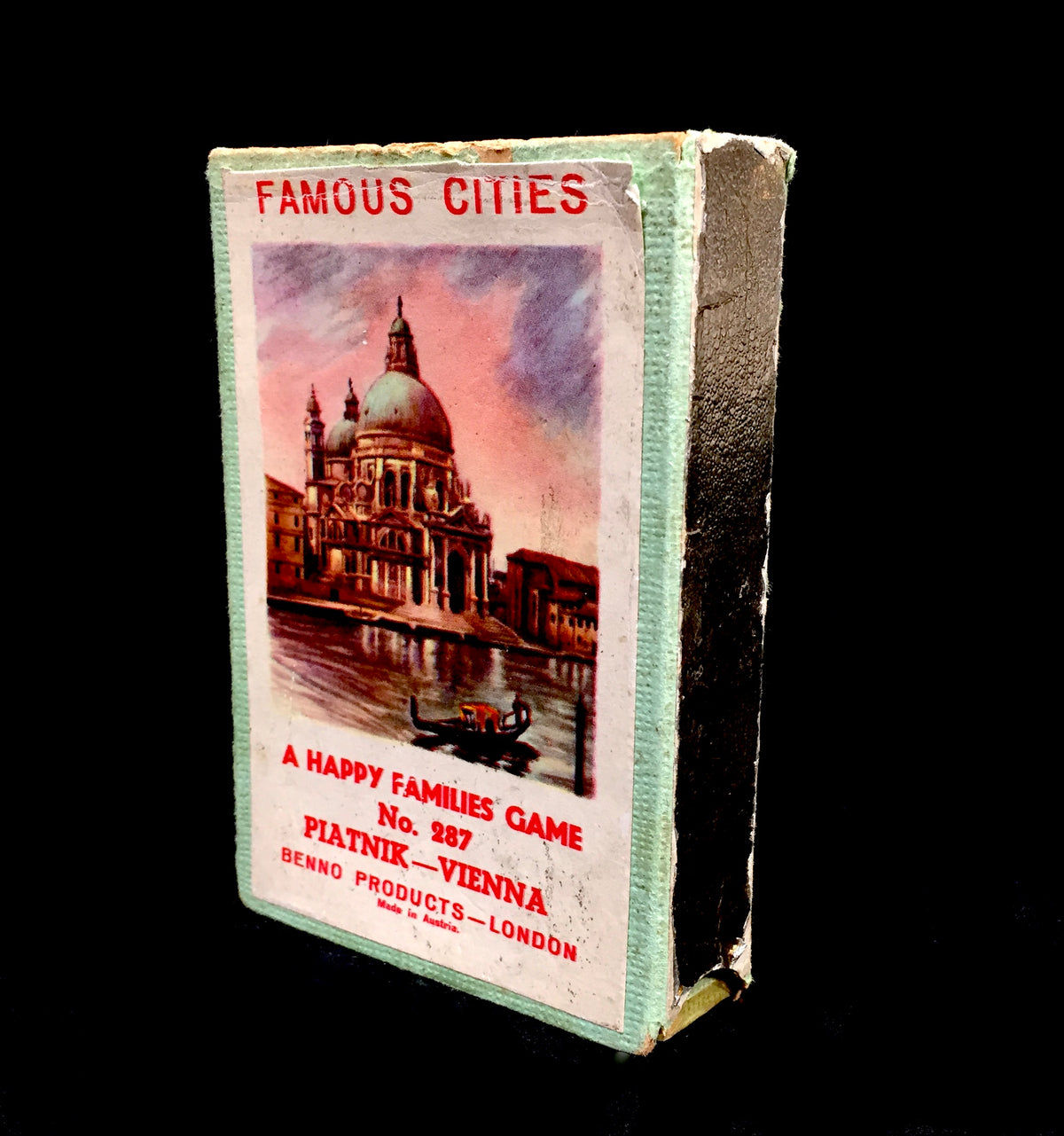 Antique Piatnik Vienna No. 287 Famous Cities Happy Families Card Game Complete