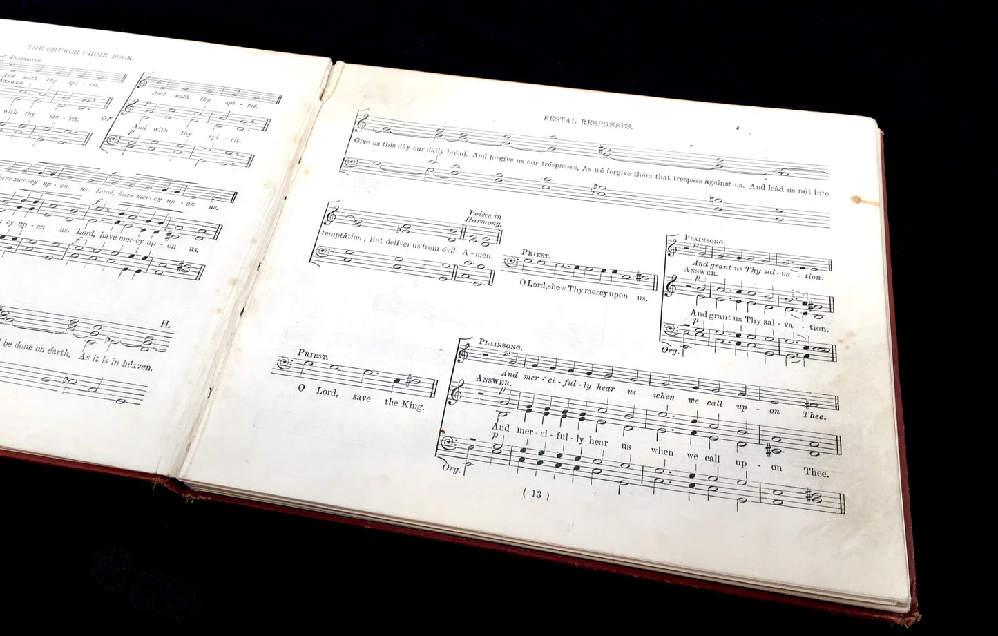 Antique The Church Choir Music Sheet Book - Walter G Harris - Novello & Co Ltd