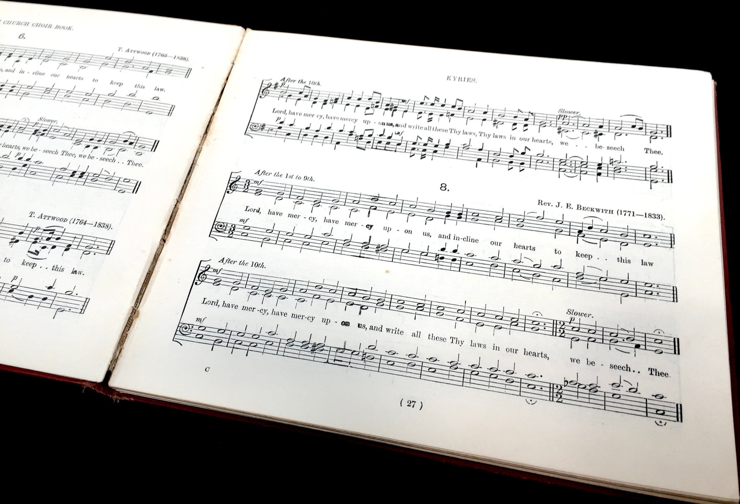 Antique The Church Choir Music Sheet Book - Walter G Harris - Novello & Co Ltd