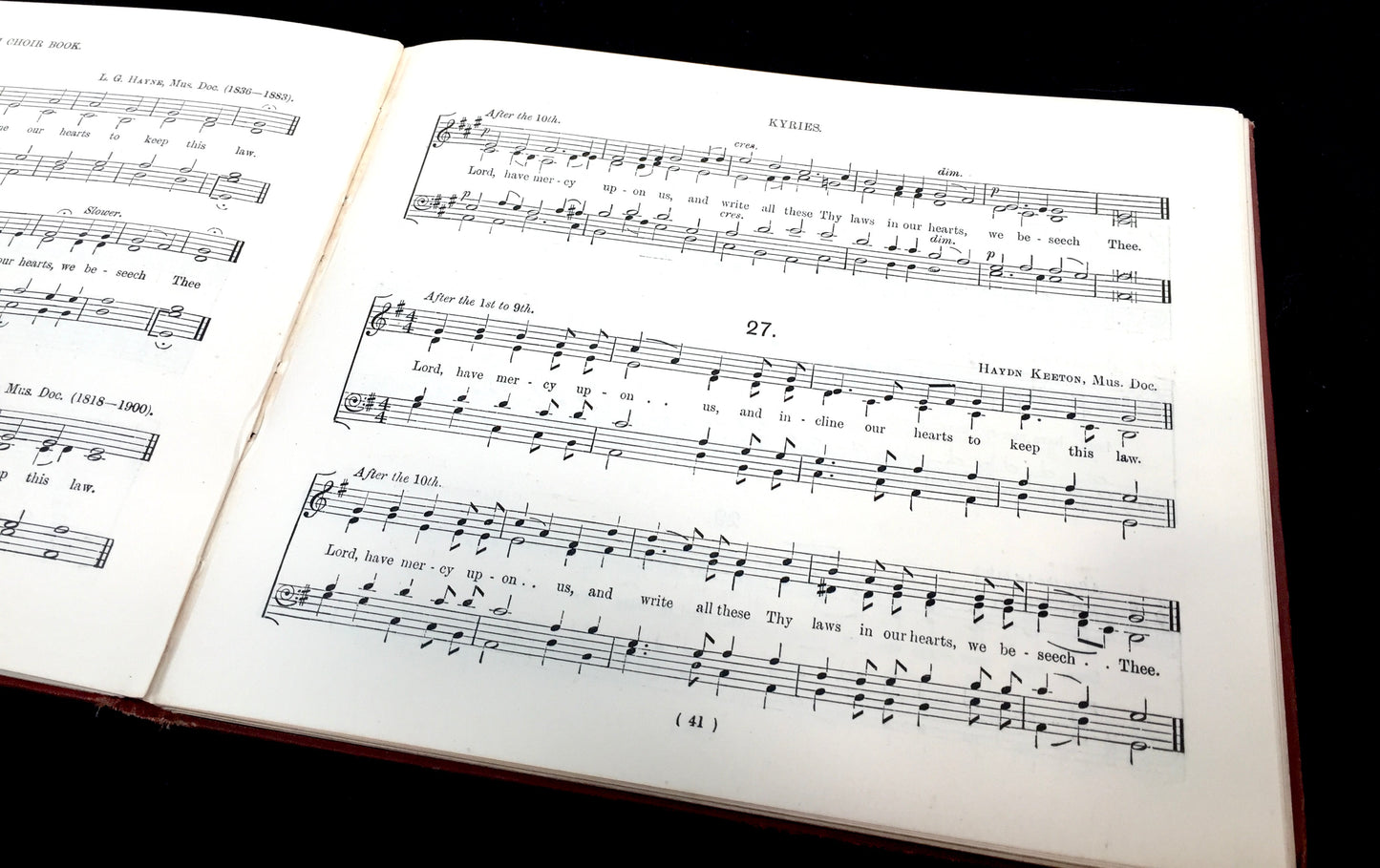 Antique The Church Choir Music Sheet Book - Walter G Harris - Novello & Co Ltd