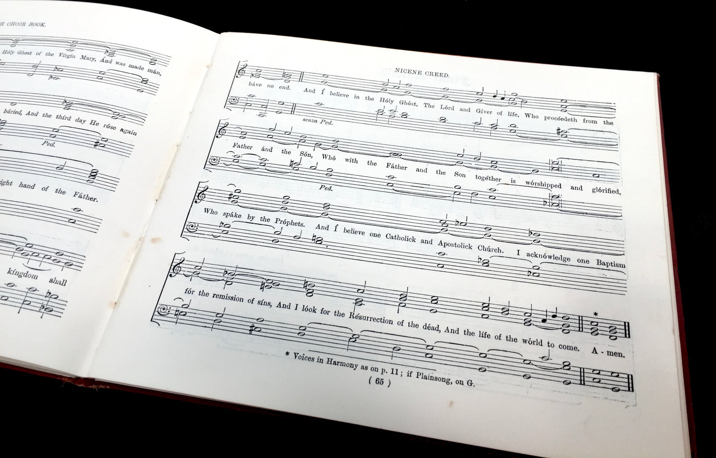 Antique The Church Choir Music Sheet Book - Walter G Harris - Novello & Co Ltd