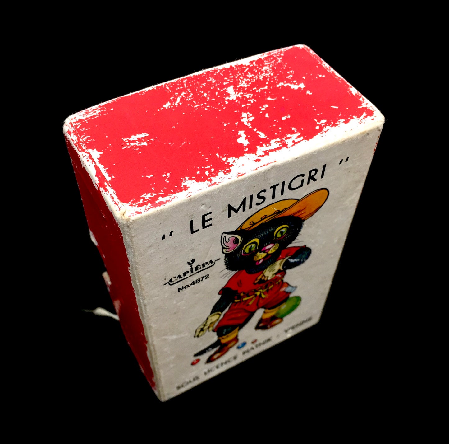 Antique Game - 1970s Austrian Cat Card Game by Piatnik in Vienna 'Le Mistigri'