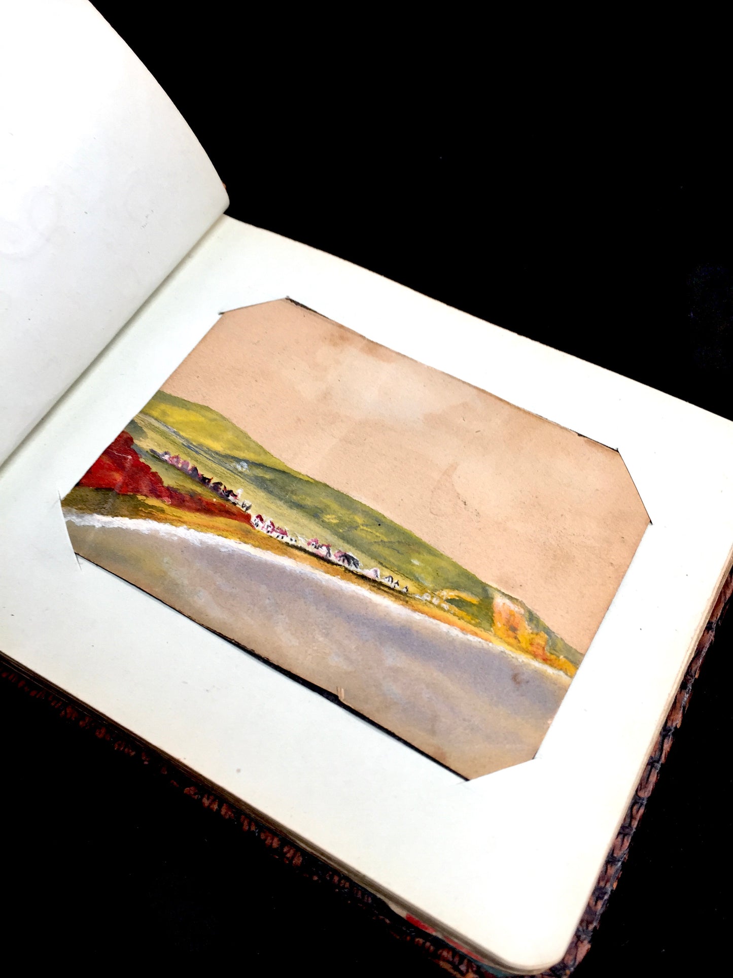 Antique 1920s Personal Artist Sketch Book / & Art Album / Diary with Drawings