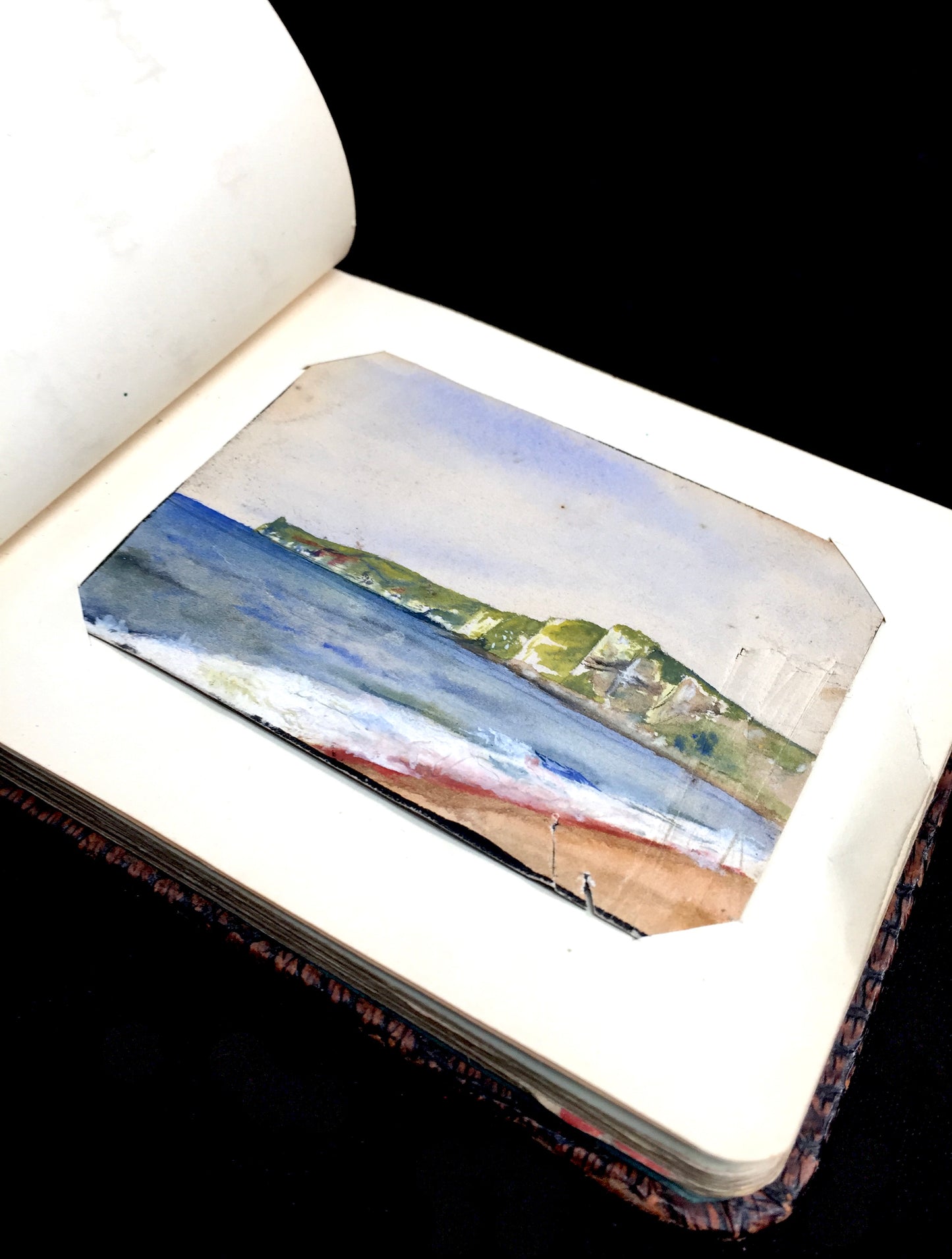 Antique 1920s Personal Artist Sketch Book / & Art Album / Diary with Drawings