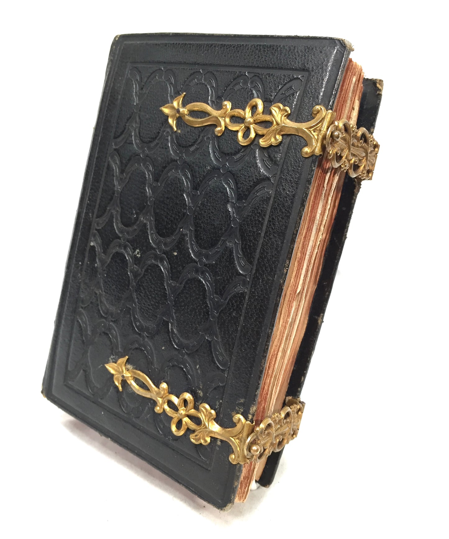Antique Leather & Brass Personal Artist Sketch Book Art Album / Diary / Journal