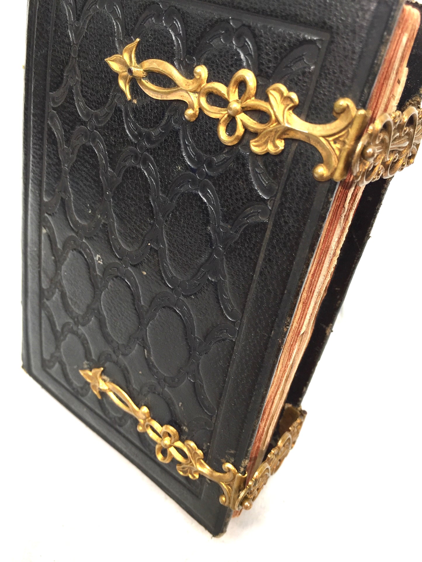 Antique Leather & Brass Personal Artist Sketch Book Art Album / Diary / Journal