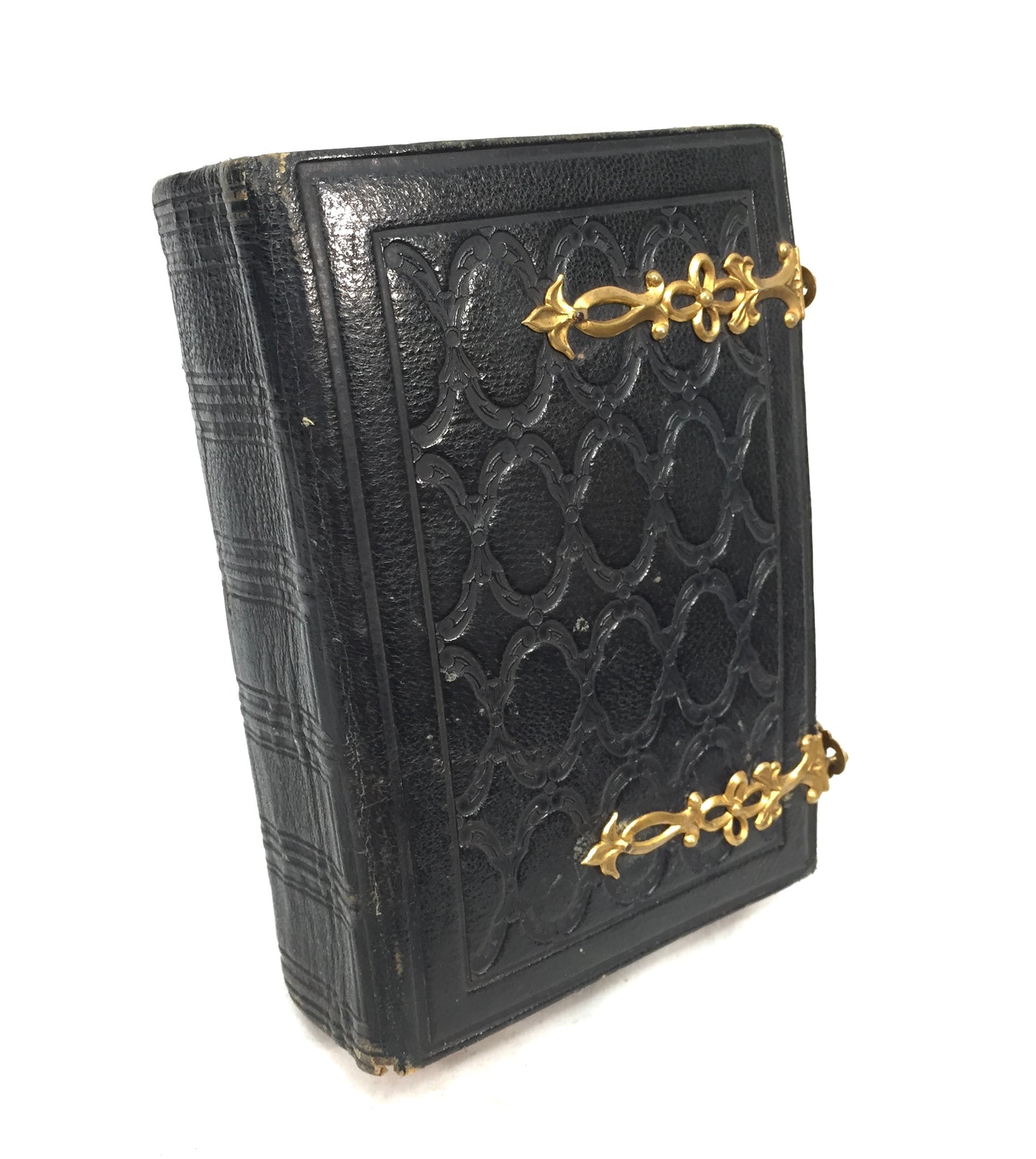 Antique Leather & Brass Personal Artist Sketch Book Art Album / Diary / Journal