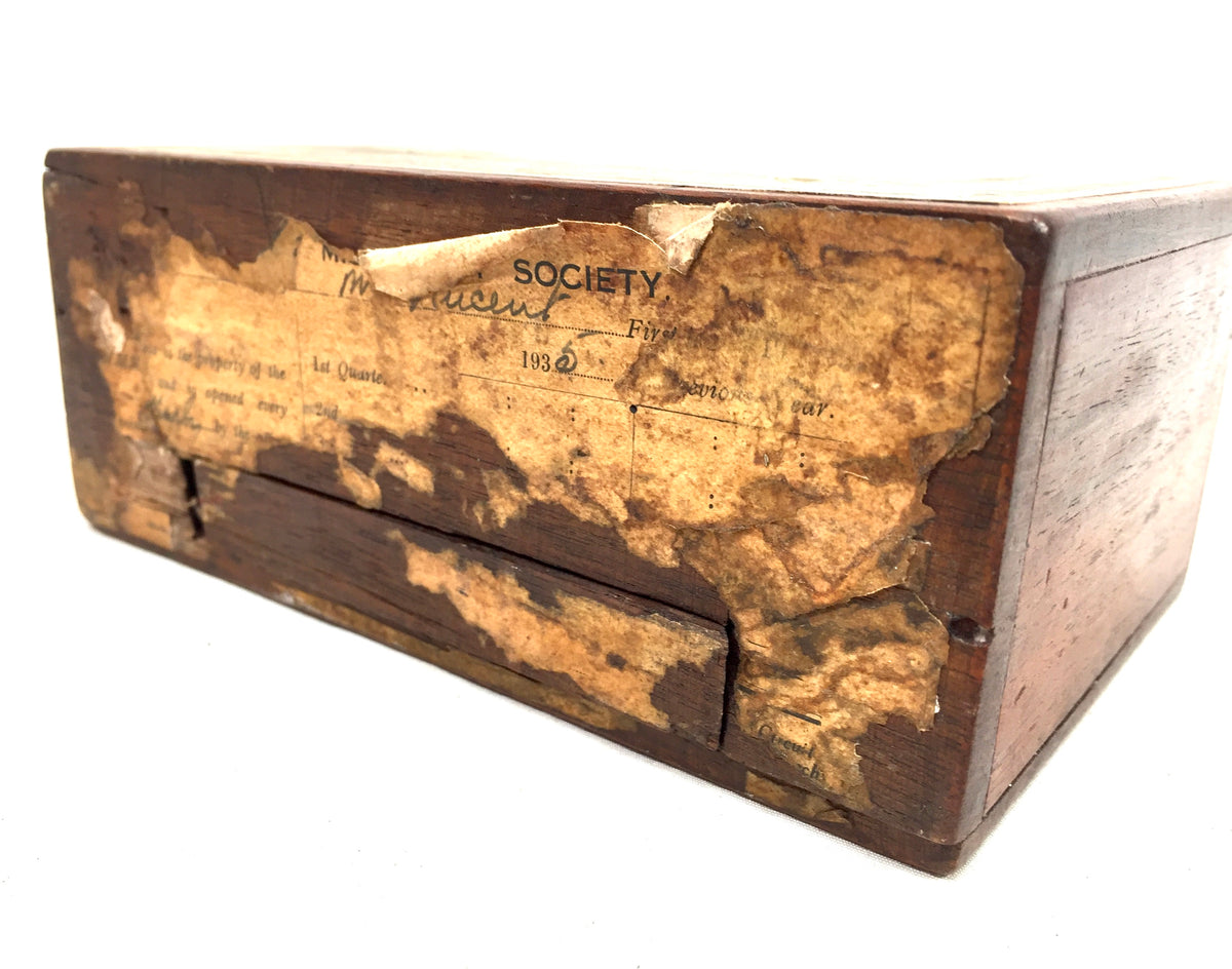 Antique Wooden Wesleyan Methodist Missionary Society Collection Offering Box