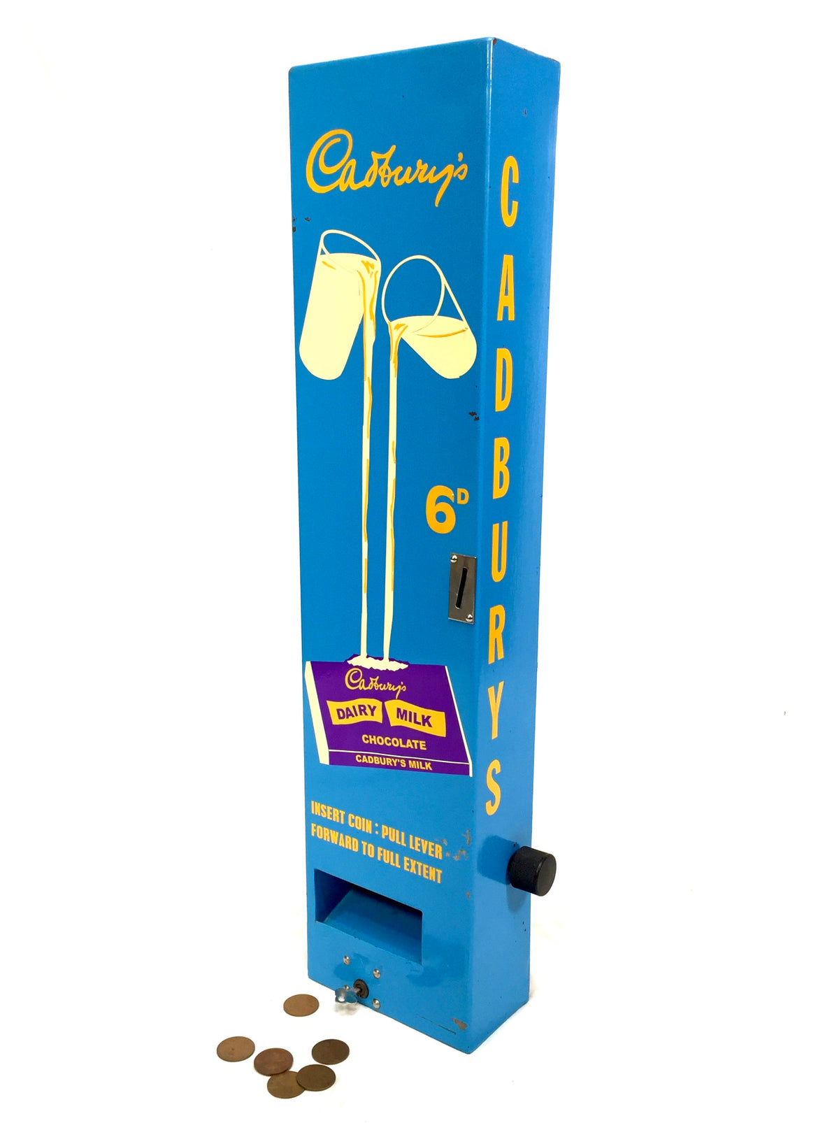 Vintage Cadbury's Chocolate Bar Vending Machine Coin Operated & Working C.1970