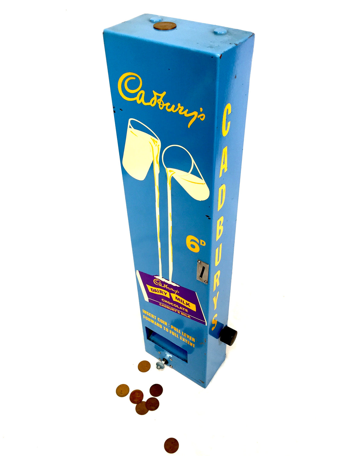 Vintage Cadbury's Chocolate Bar Vending Machine Coin Operated & Working C.1970