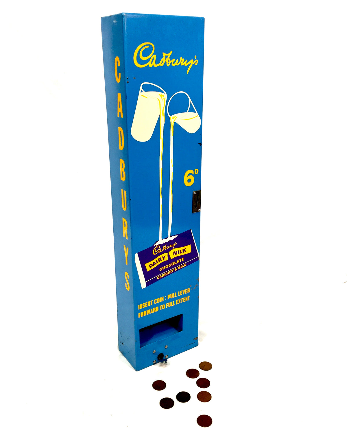 Vintage Cadbury's Chocolate Bar Vending Machine Coin Operated & Working C.1970