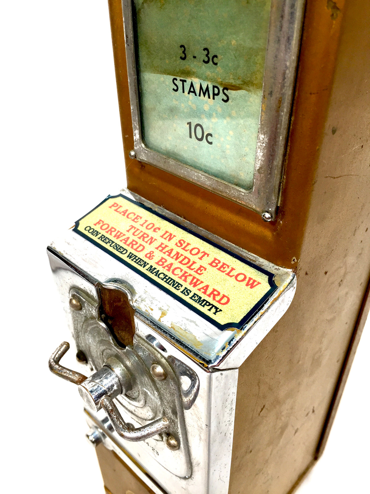Antique 1930s Coin-operated U.S. Postage Stamp Vending Machine / Working & keys