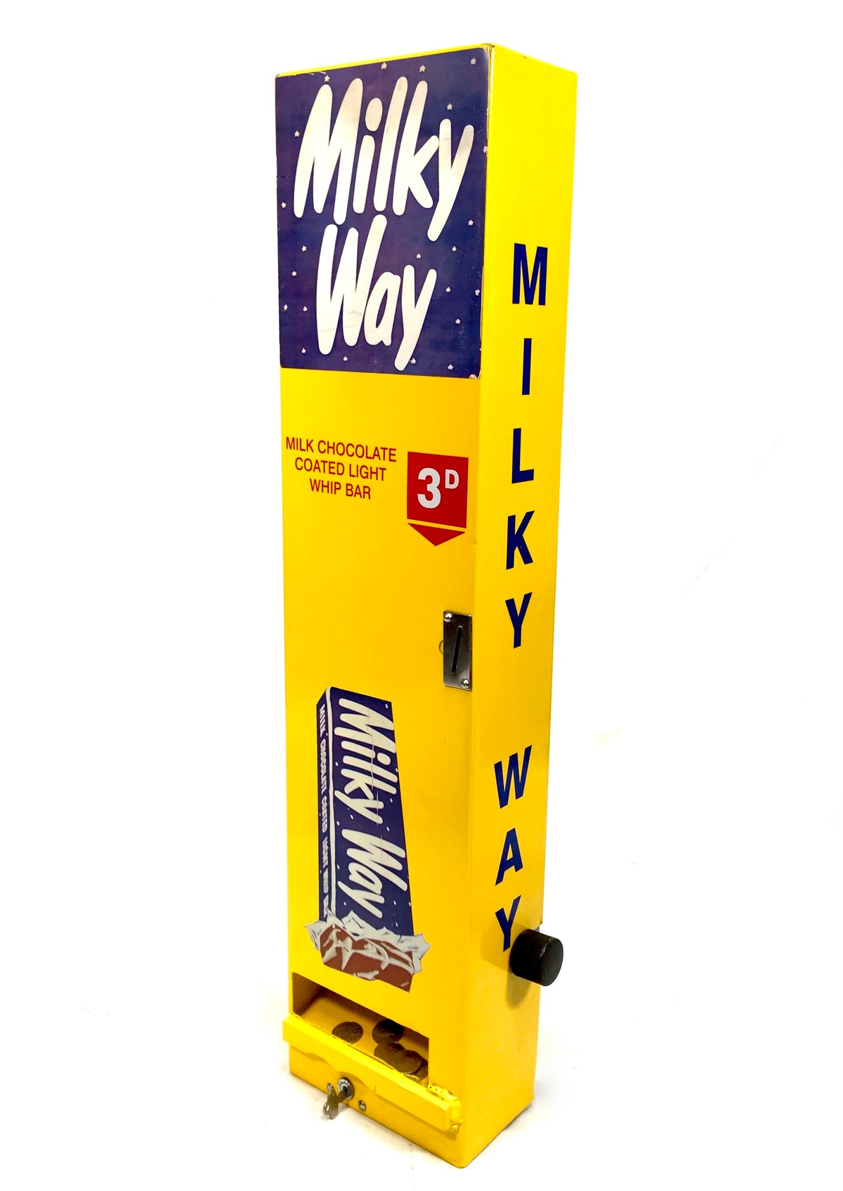 Vintage Milky Way Chocolate Bar Vending Machine Coin Operated & Working C.1965