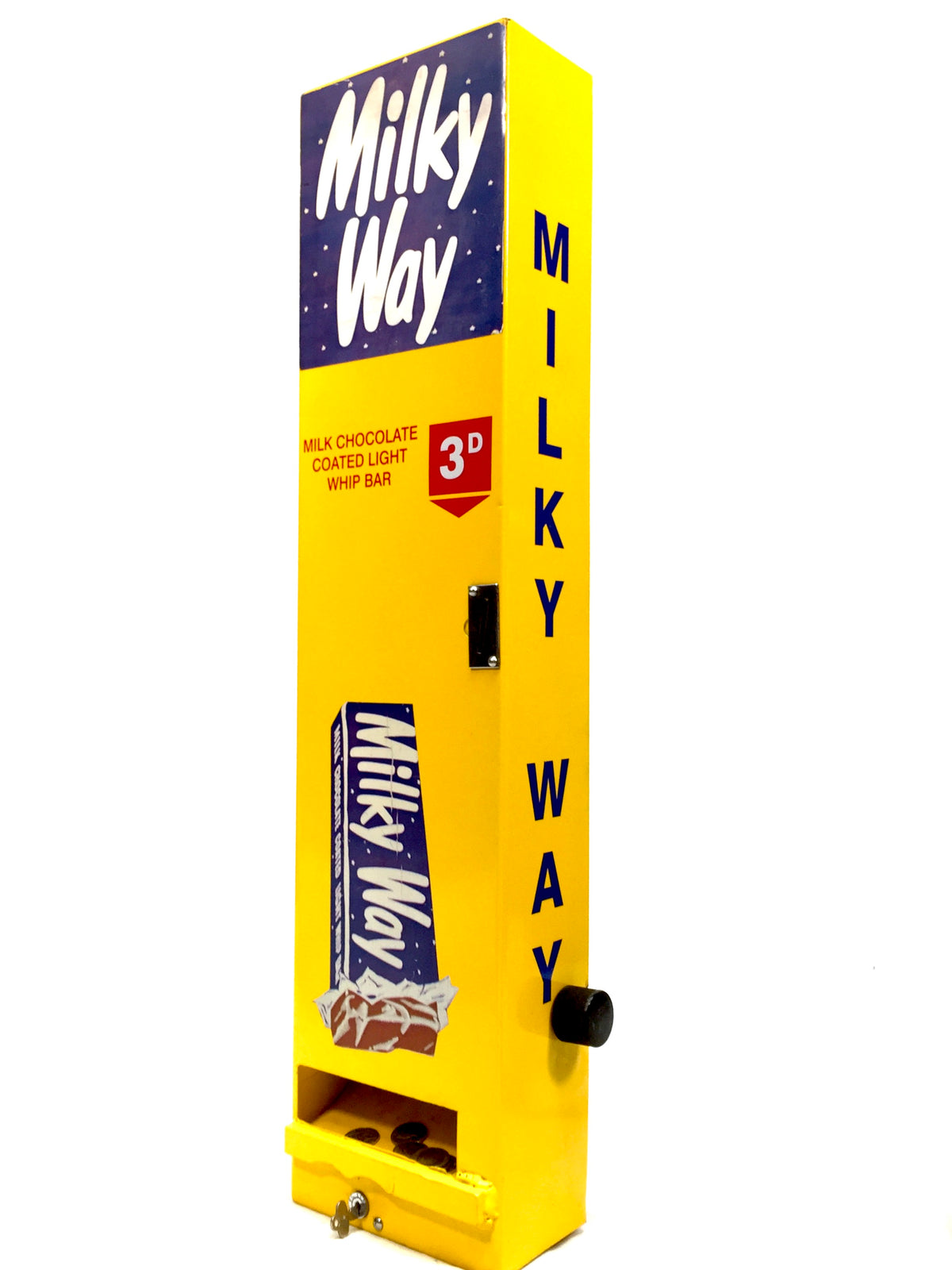 Vintage Milky Way Chocolate Bar Vending Machine Coin Operated & Working C.1965