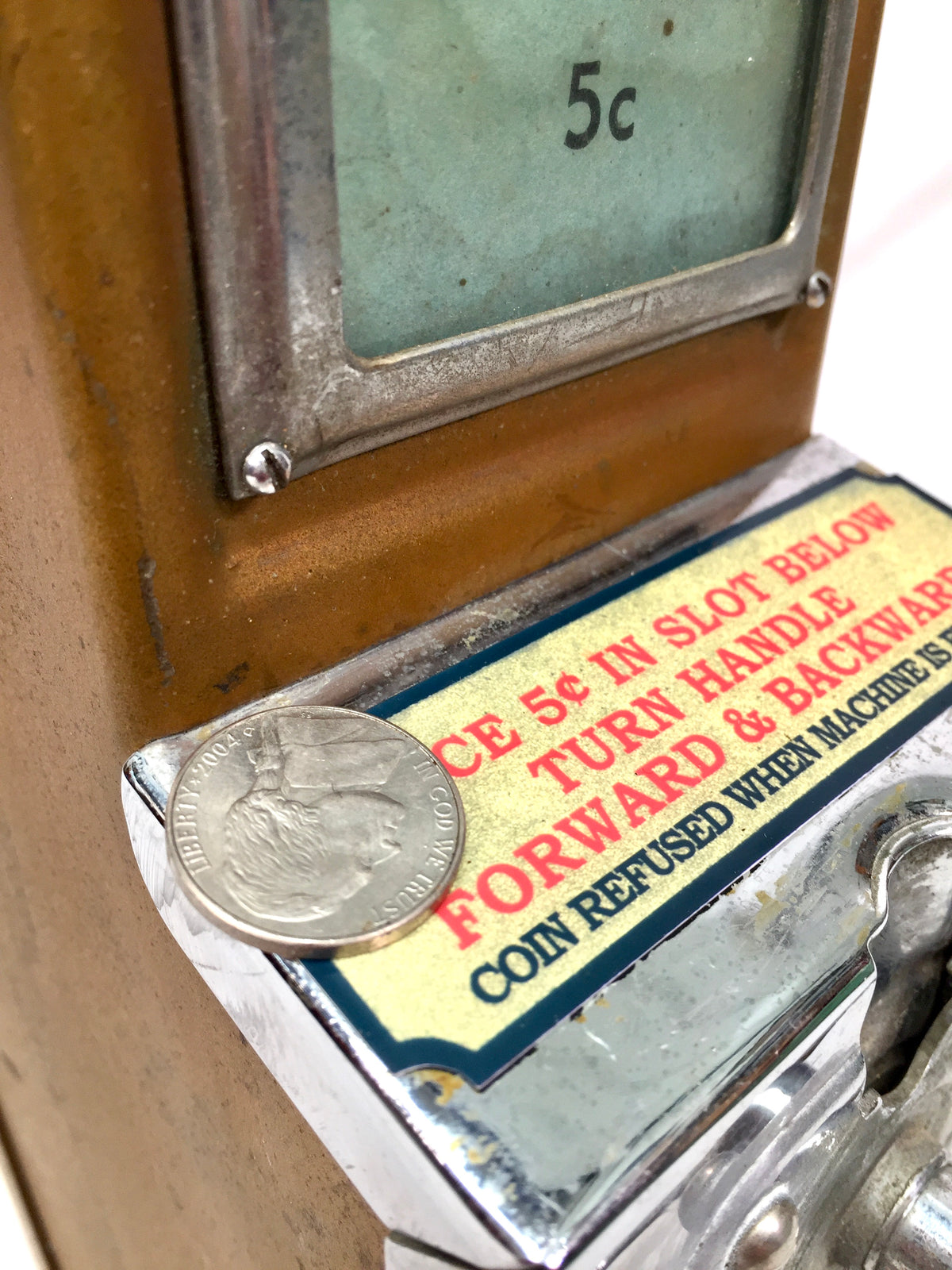Antique 1930s Coin-operated U.S. Postage Stamp Vending Machine / Working & keys