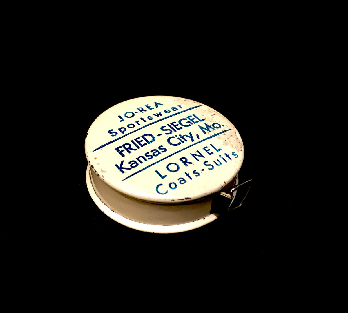 Antique Advertising Pair of Miniature American Store Promotional Tape Measures