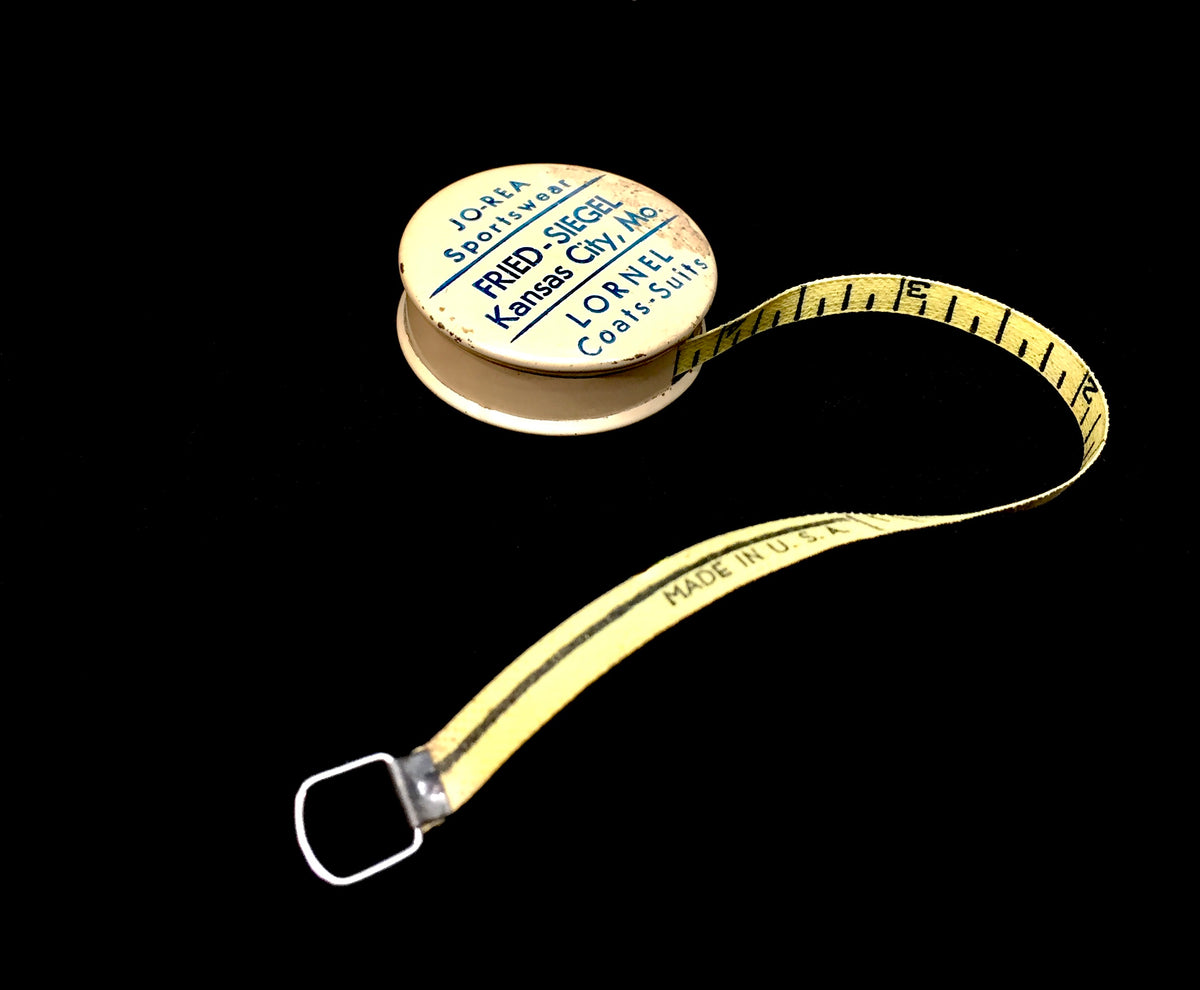 Antique Advertising Pair of Miniature American Store Promotional Tape Measures