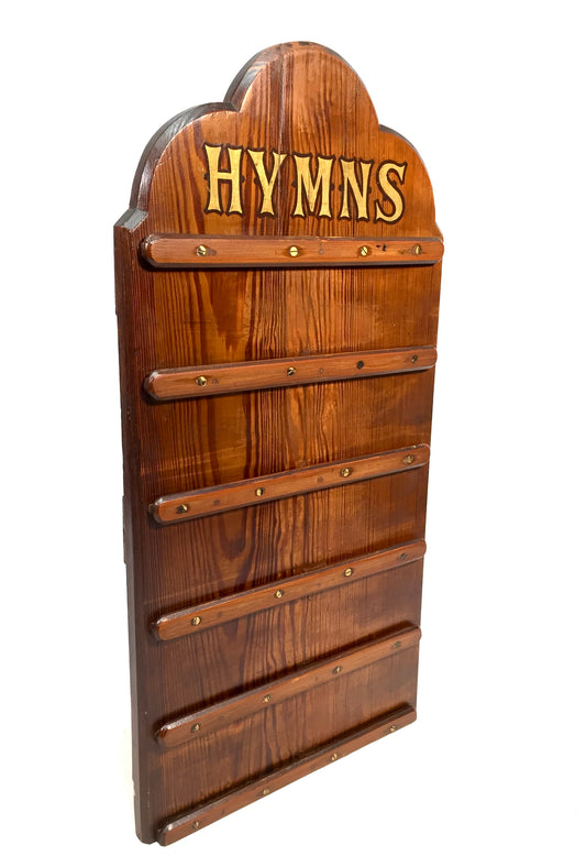 Antique Large Wooden Church Used Hymn Board / Early 20th Century / c.1900