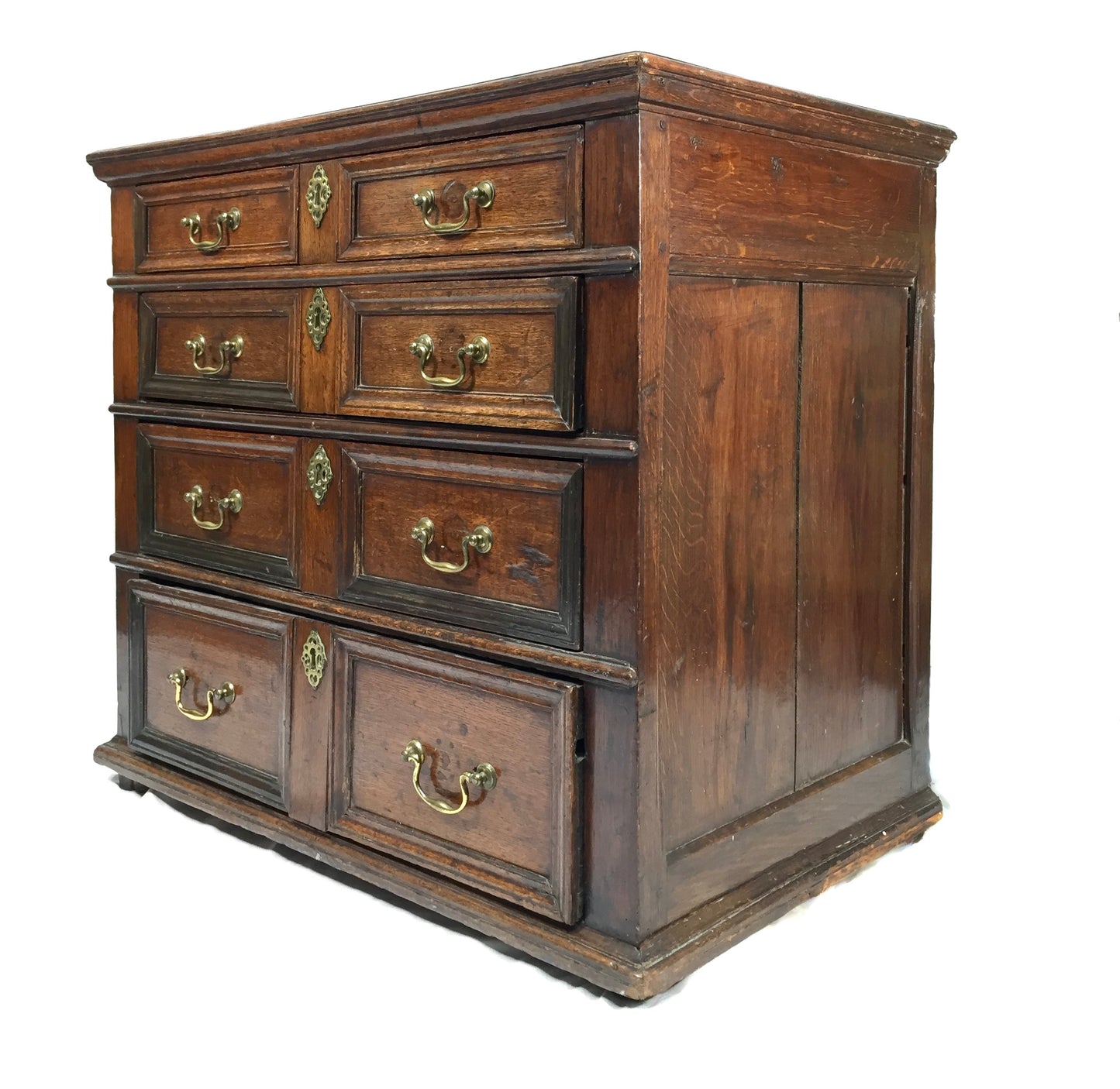 Antique 18th / 17th Century Oak Wooden Chest of Drawers Storage Cabinet c.1700