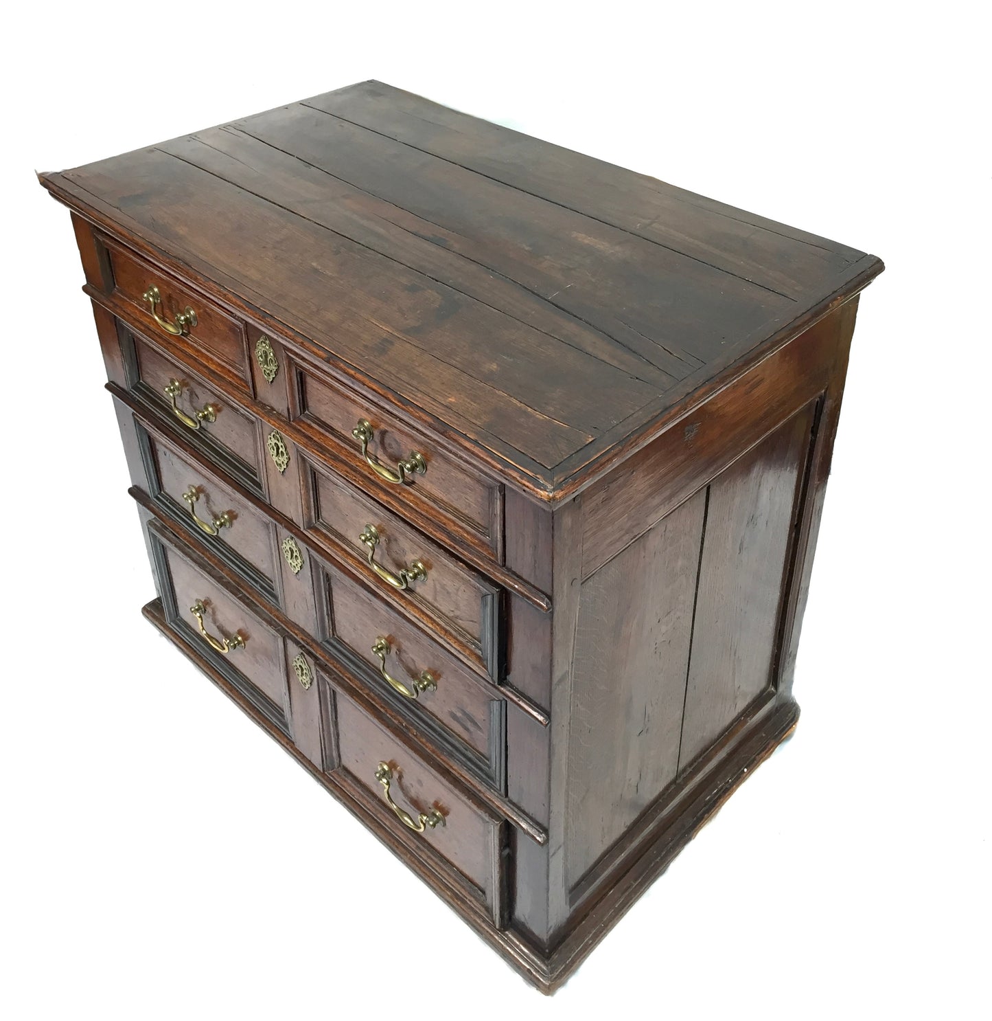 Antique 18th / 17th Century Oak Wooden Chest of Drawers Storage Cabinet c.1700