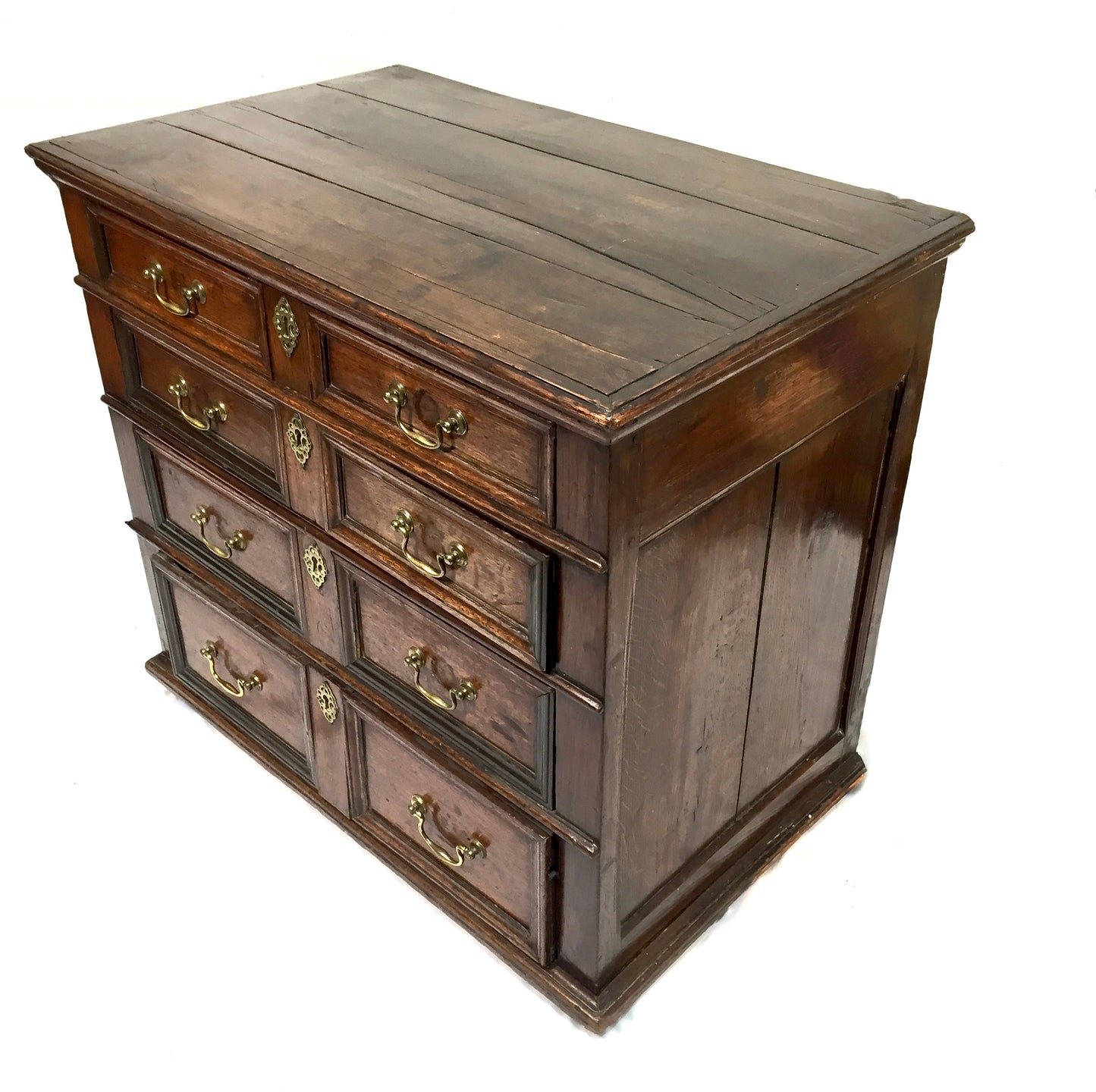 Antique 18th / 17th Century Oak Wooden Chest of Drawers Storage Cabinet c.1700
