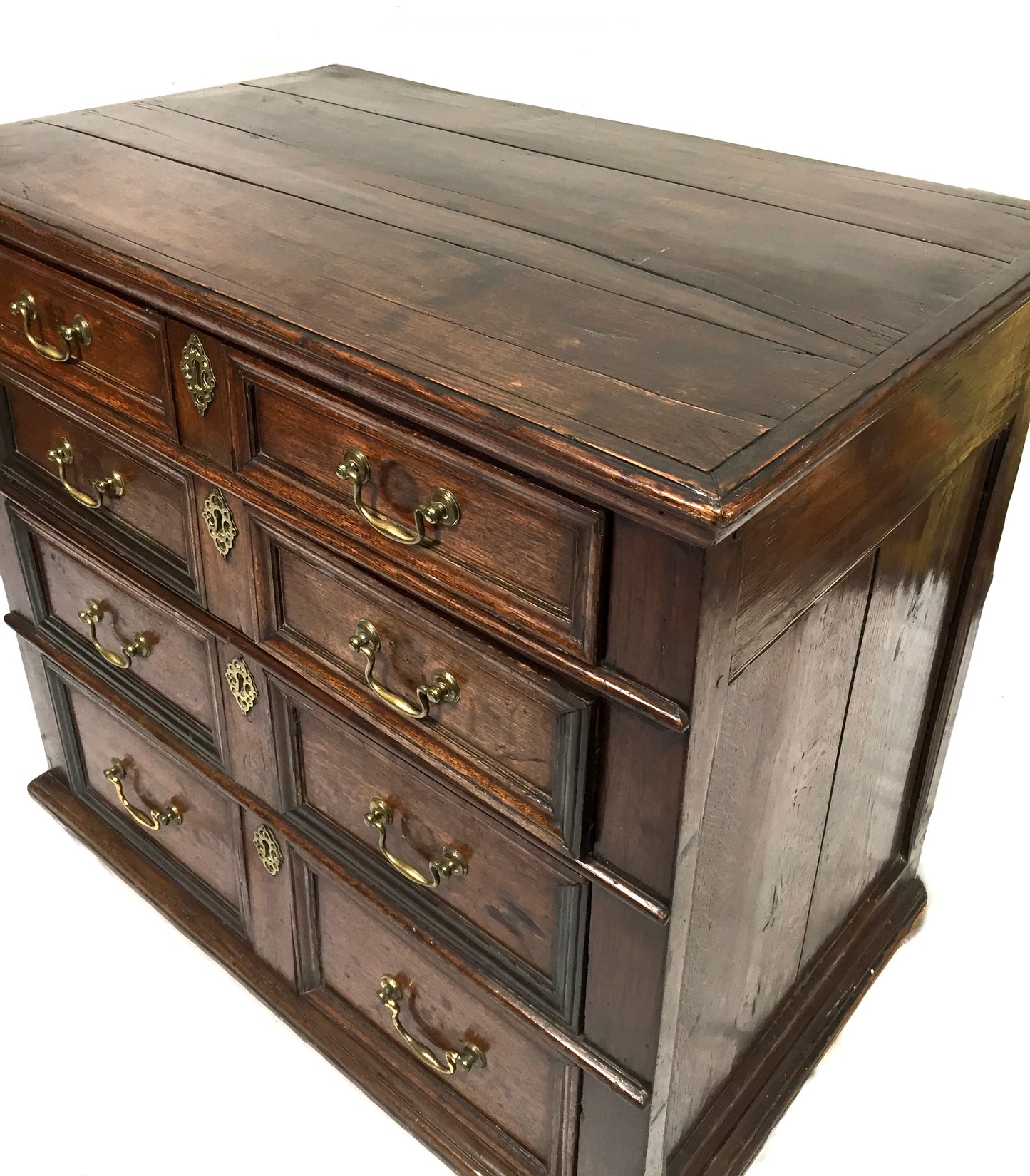 Antique 18th / 17th Century Oak Wooden Chest of Drawers Storage Cabinet c.1700