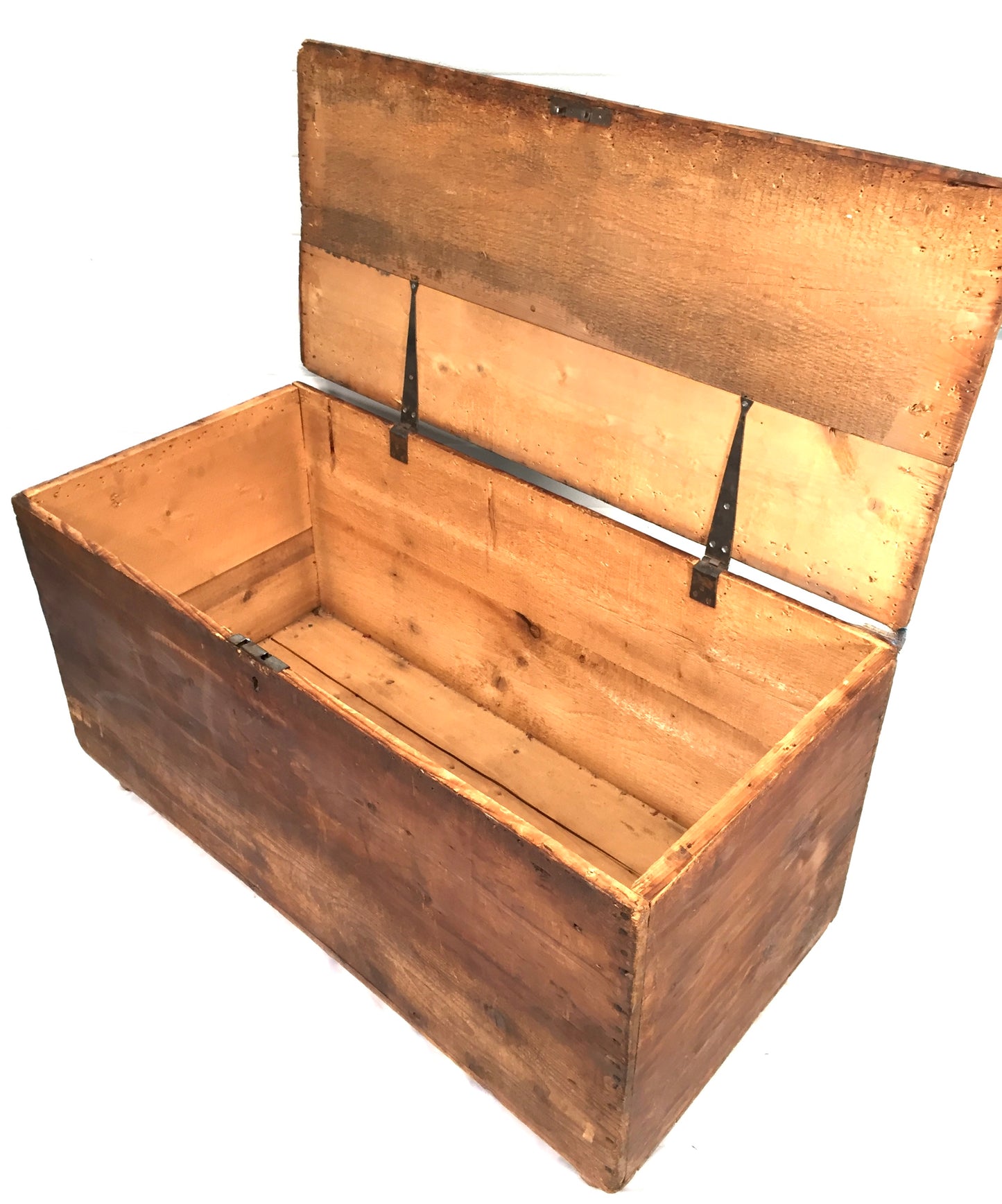 Antique 20th Century Wooden Coffer Blanket Box / Stage Prop Storage Crate c.1920