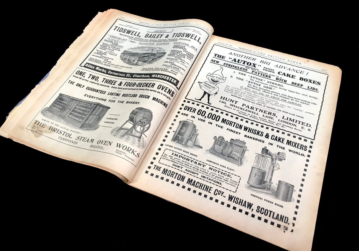 Antique Advertising The British Baker Trade Newspaper London 29th February 1924