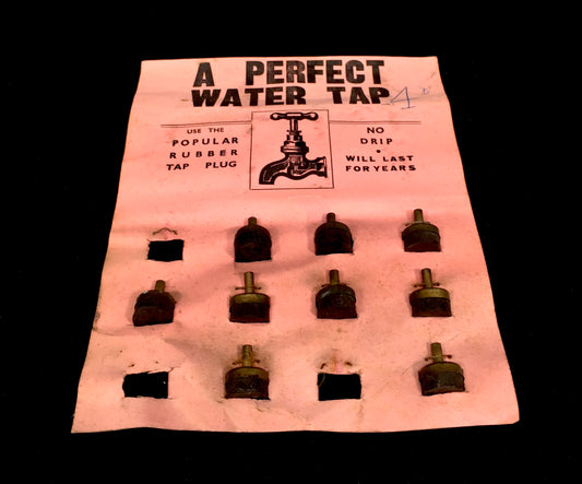 Antique Advertising - Mid 20th Century DIY Shop Showcard for 'A Perfect Tap'