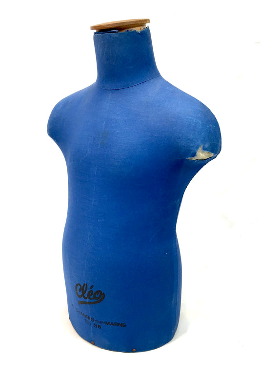 Antique Advertising French Tabletop Haberdashery Cleo Mannequin Torso c.1930