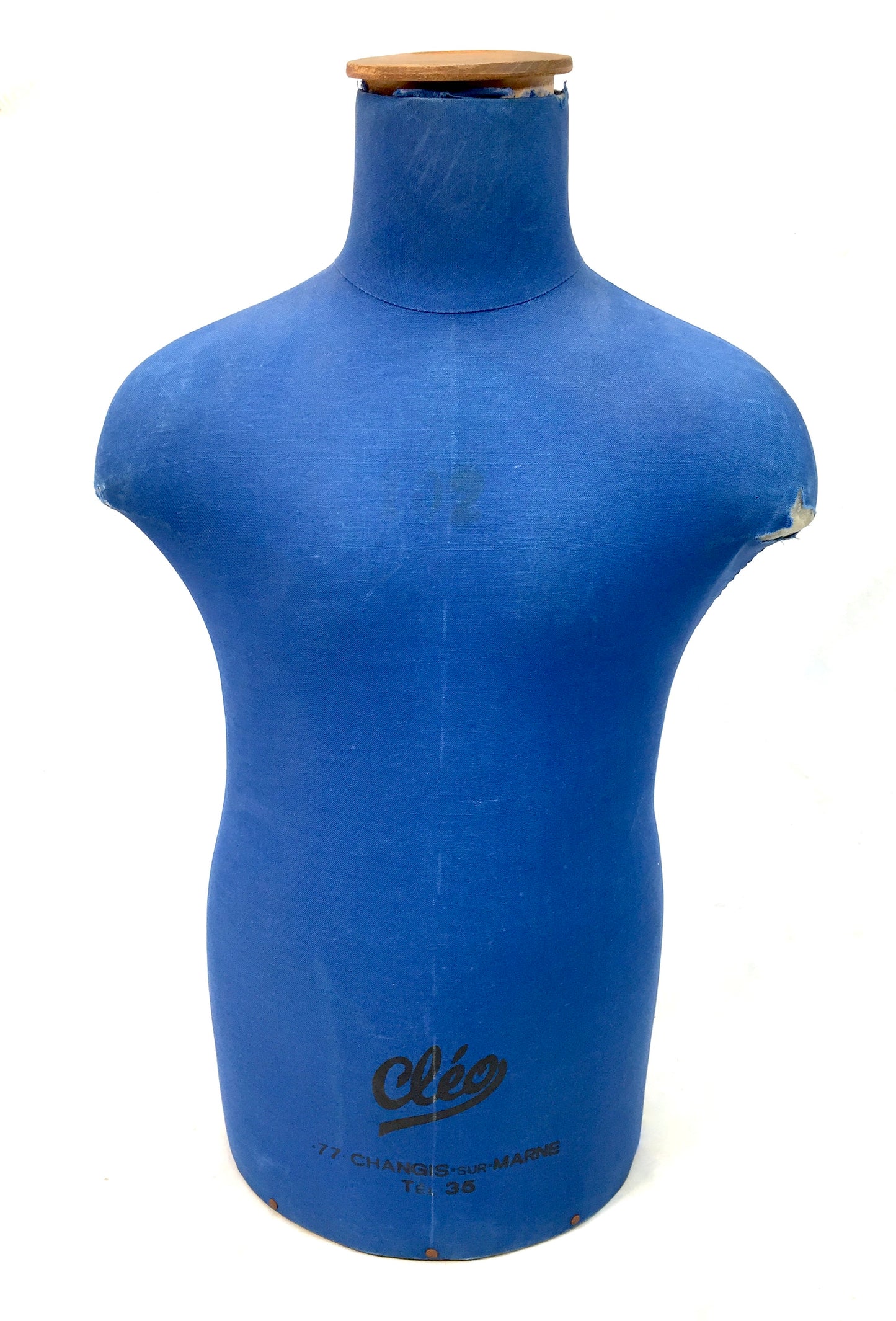 Antique Advertising French Tabletop Haberdashery Cleo Mannequin Torso c.1930