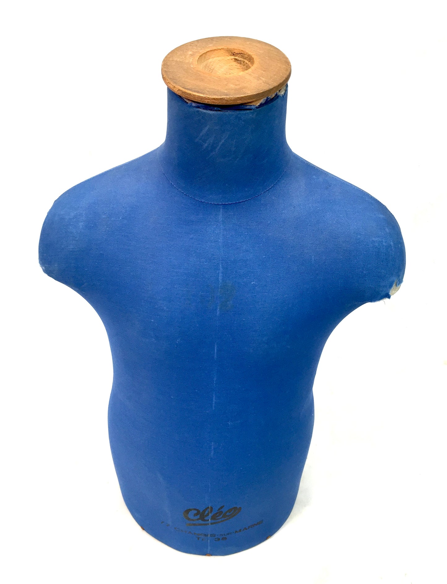 Antique Advertising French Tabletop Haberdashery Cleo Mannequin Torso c.1930