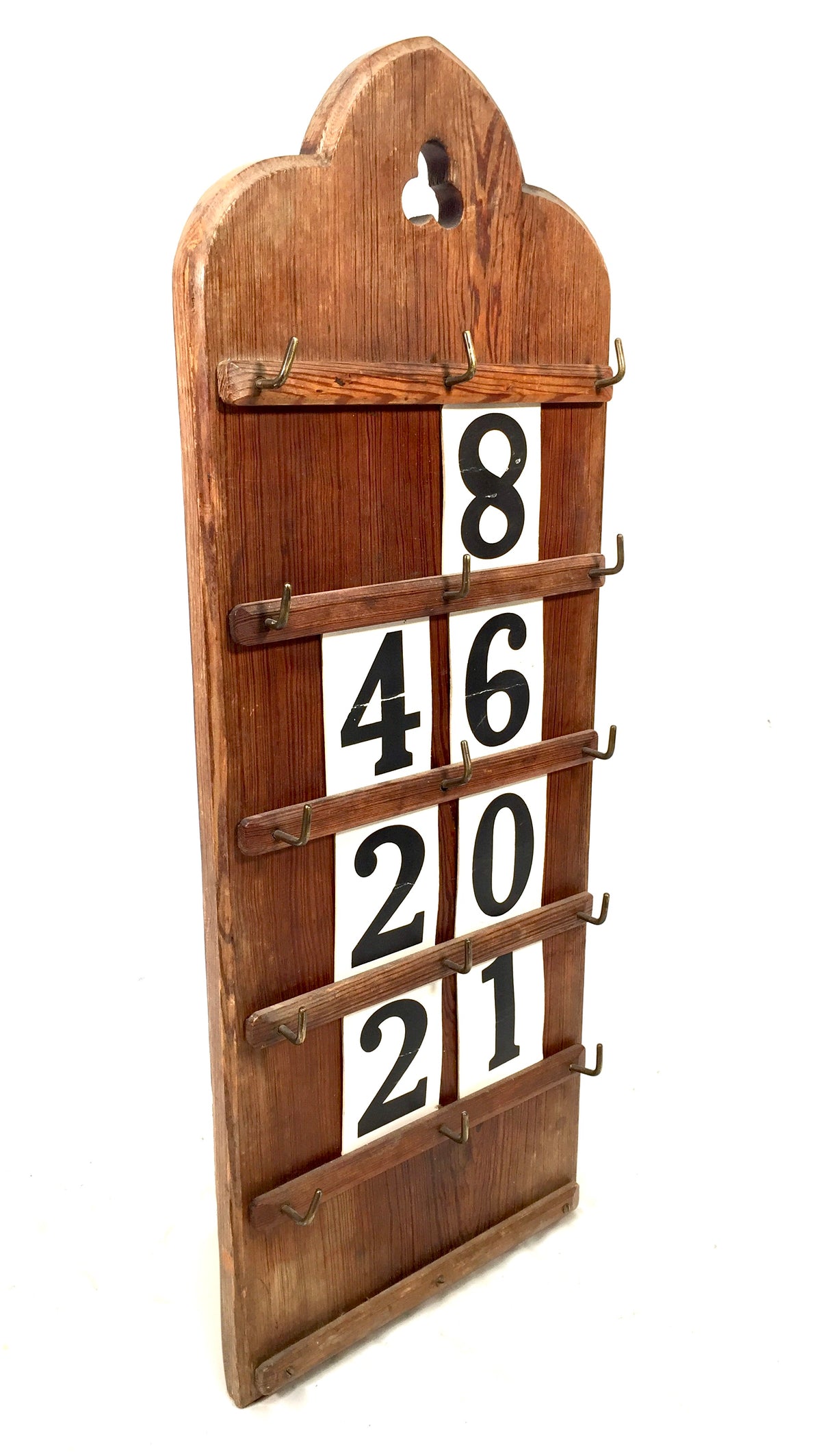 Antique Early 20th Century Large Wooden Church Used Hymn Board & Numbers c.1930