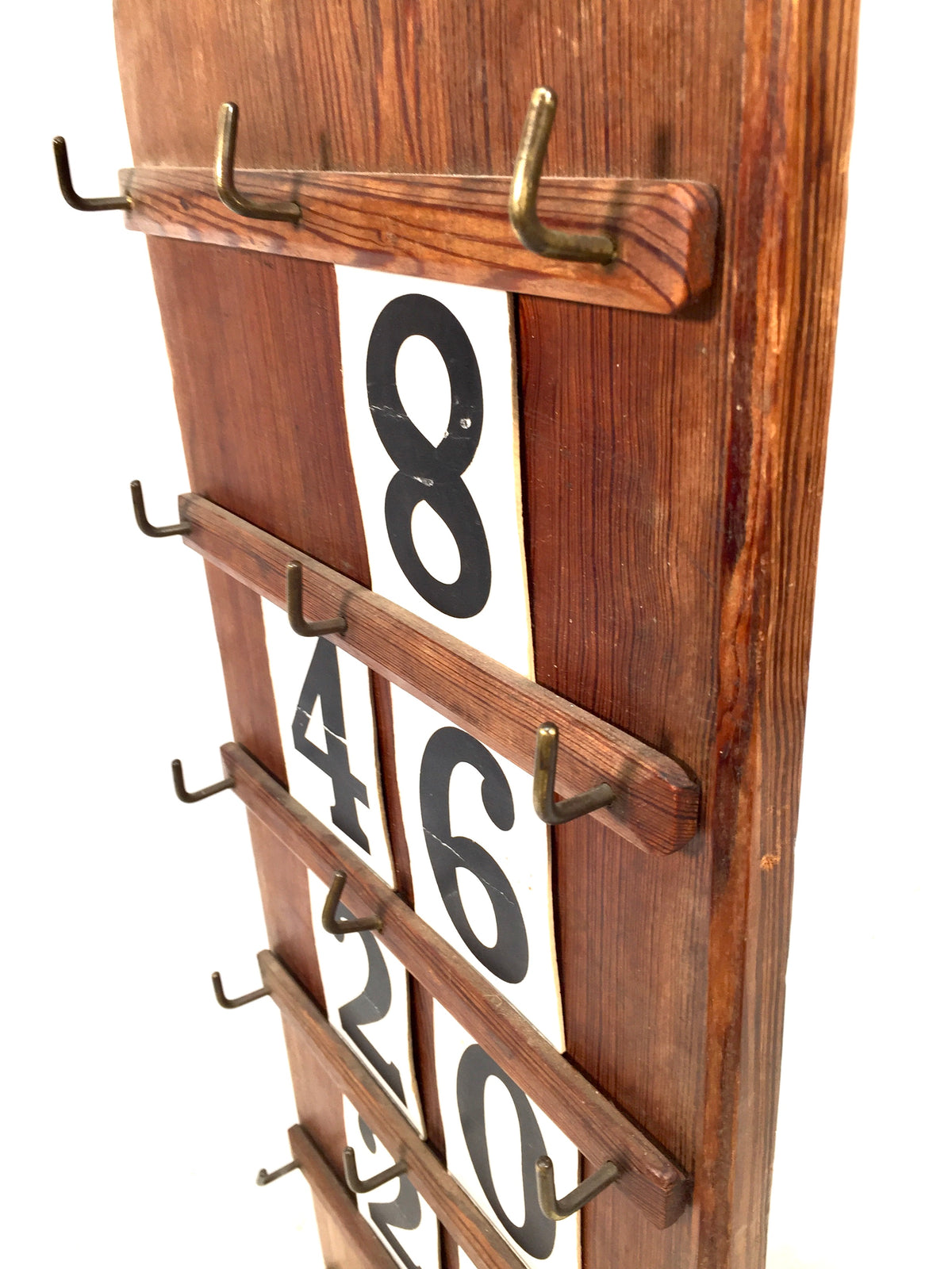 Antique Early 20th Century Large Wooden Church Used Hymn Board & Numbers c.1930