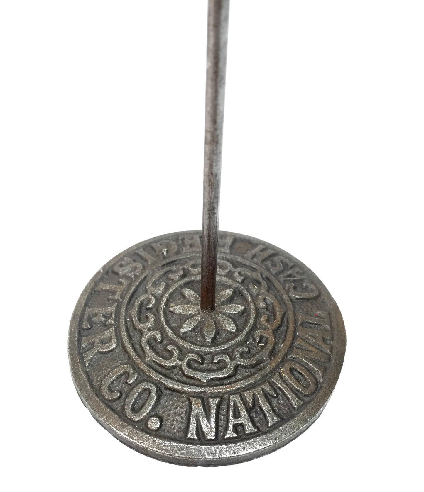 Antique National Cash Register Cast Iron Metal Receipt Spike / Holder c.1930