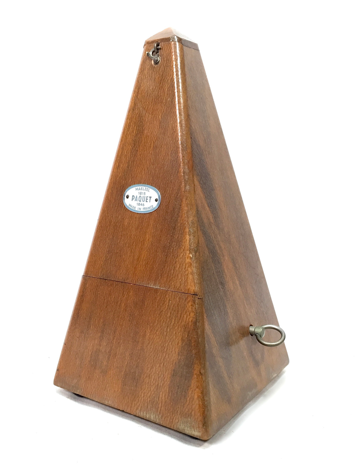 Vintage Working Maelzel Paquet Pyramid Metronome France / Wooden Music Timer