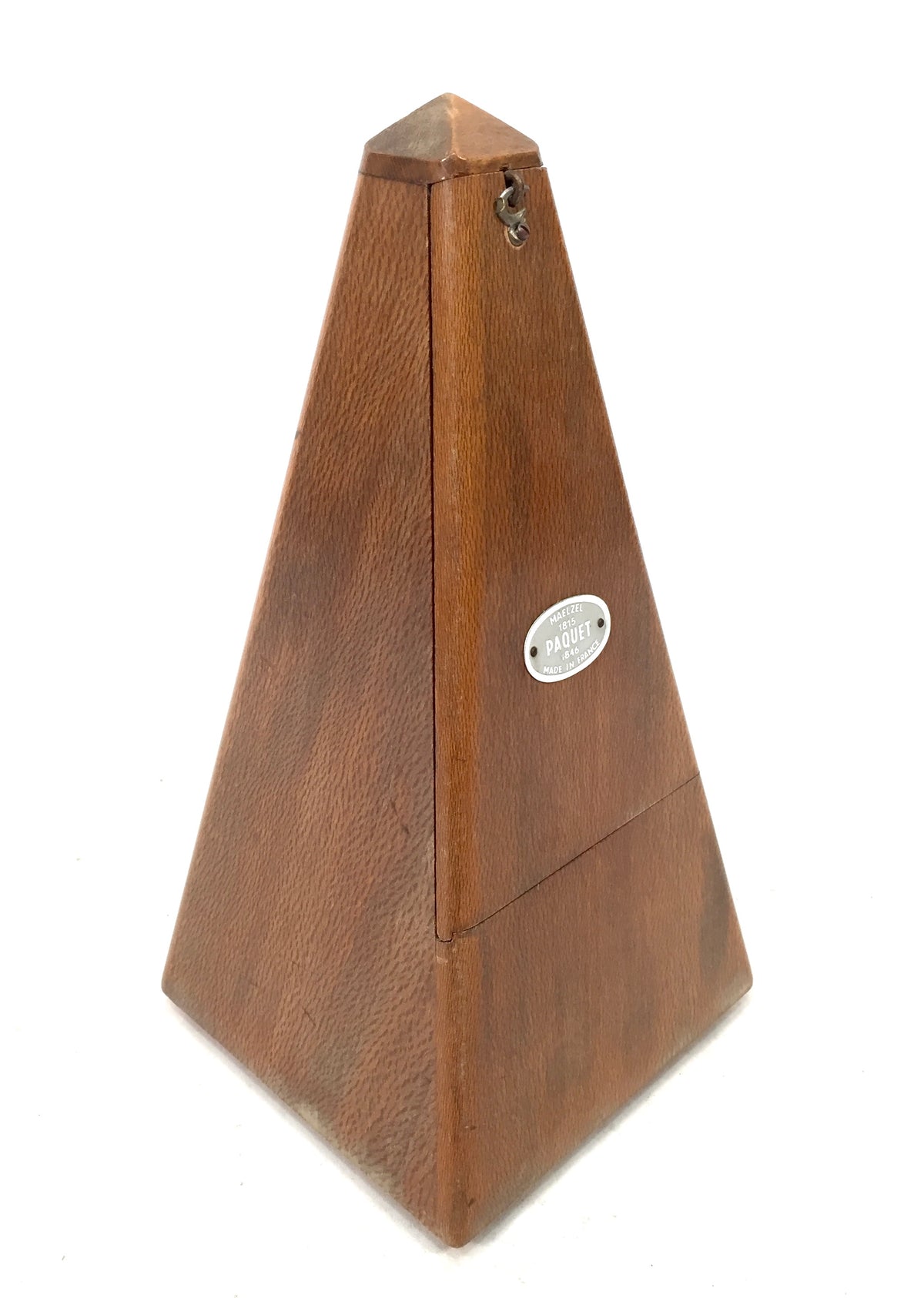 Vintage Working Maelzel Paquet Pyramid Metronome France / Wooden Music Timer